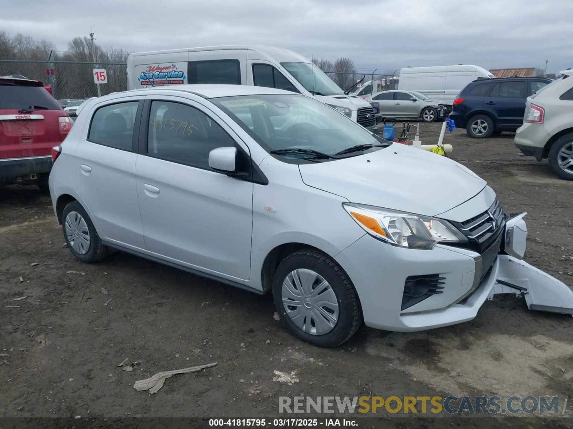 1 Photograph of a damaged car ML32AUHJ9RH009565 MITSUBISHI MIRAGE 2024