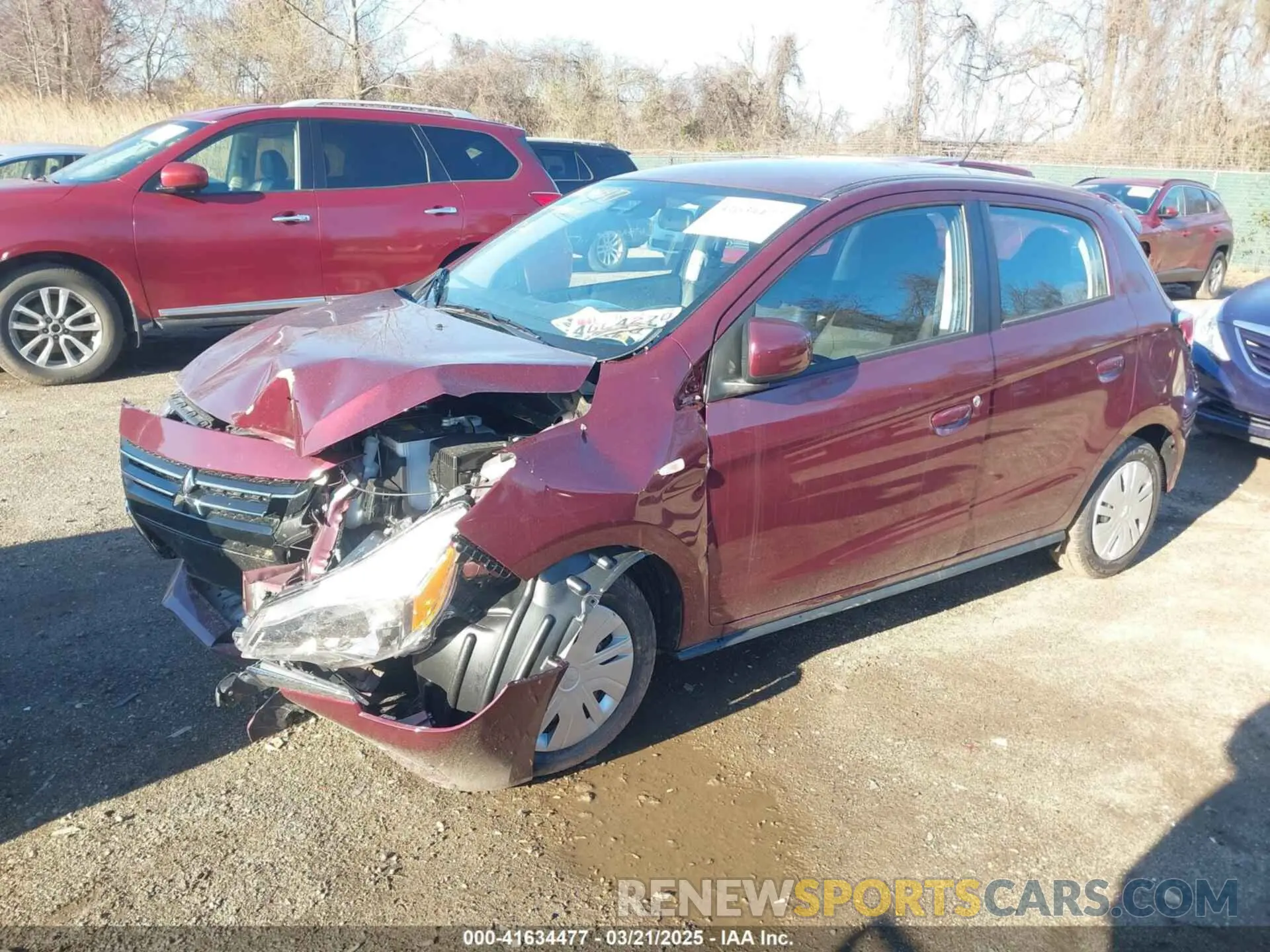 2 Photograph of a damaged car ML32AUHJXRH036273 MITSUBISHI MIRAGE 2024