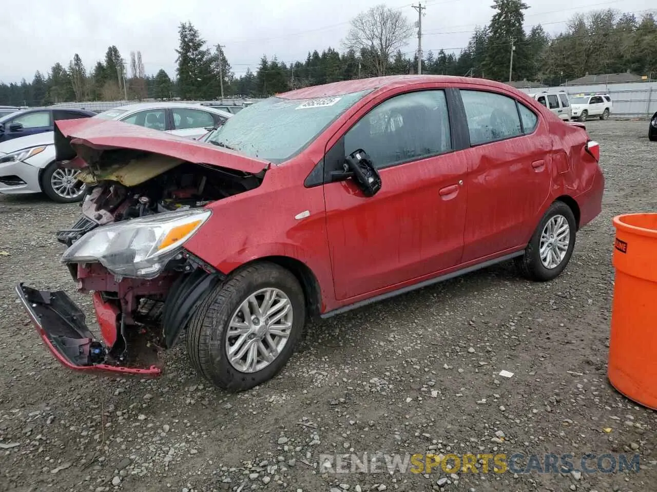 1 Фотография поврежденного автомобиля ML32FUFJ2RHF00552 MITSUBISHI MIRAGE 2024