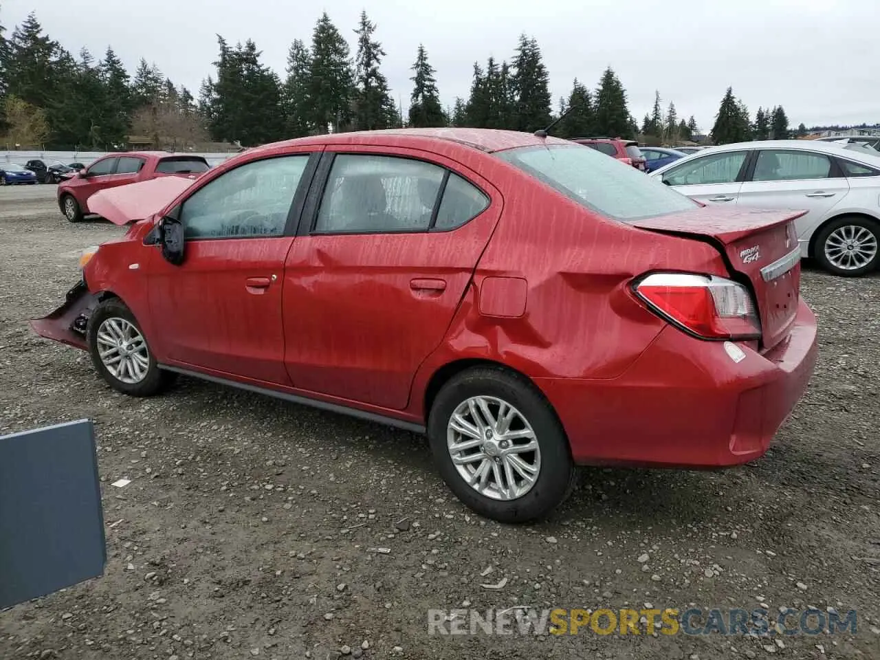 2 Фотография поврежденного автомобиля ML32FUFJ2RHF00552 MITSUBISHI MIRAGE 2024