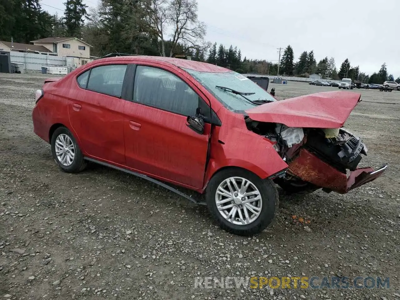 4 Фотография поврежденного автомобиля ML32FUFJ2RHF00552 MITSUBISHI MIRAGE 2024
