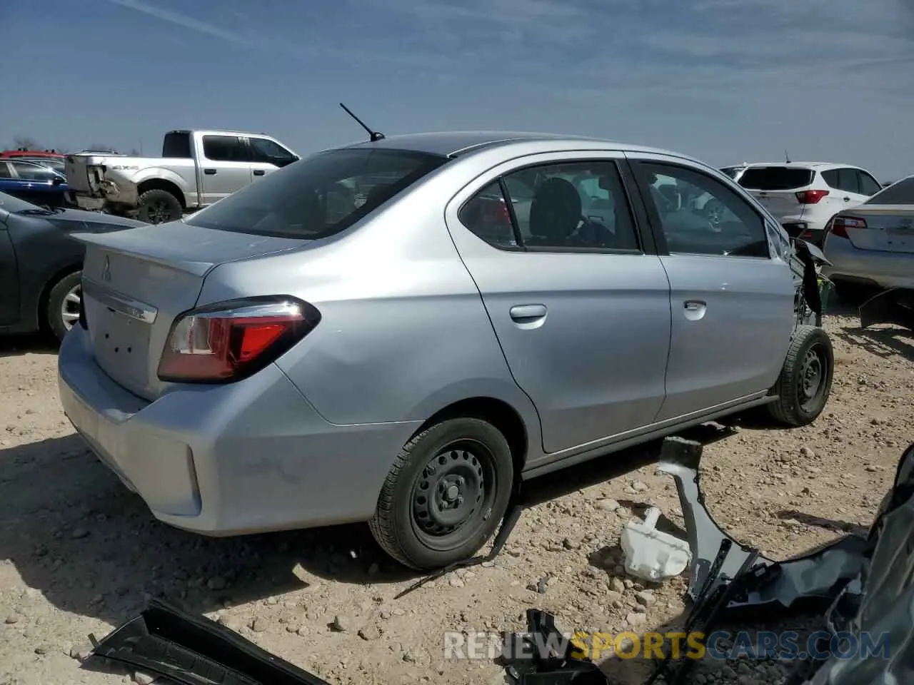 3 Фотография поврежденного автомобиля ML32FUFJ3RHF03802 MITSUBISHI MIRAGE 2024