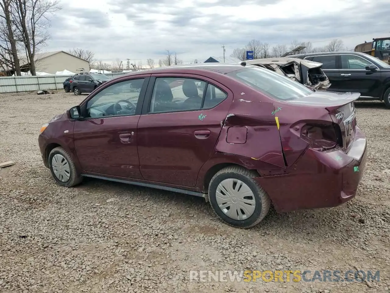 2 Фотография поврежденного автомобиля ML32FUFJ4RHF00763 MITSUBISHI MIRAGE 2024