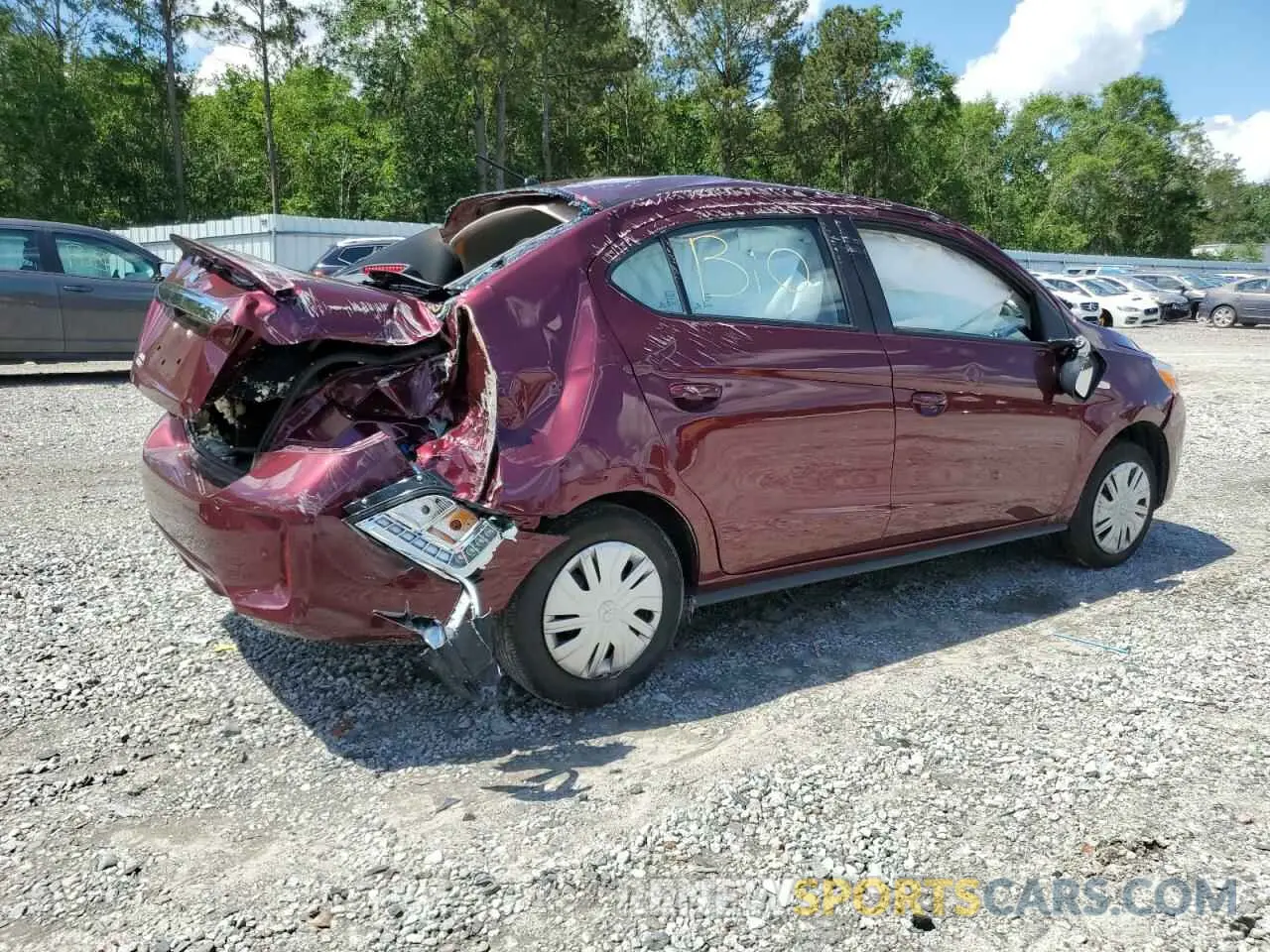 3 Фотография поврежденного автомобиля ML32FUFJ4RHF15912 MITSUBISHI MIRAGE 2024