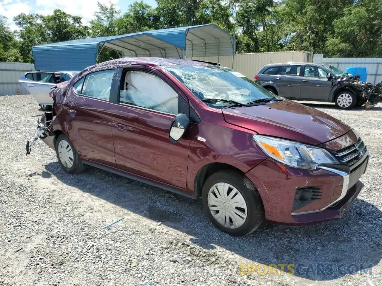 4 Фотография поврежденного автомобиля ML32FUFJ4RHF15912 MITSUBISHI MIRAGE 2024