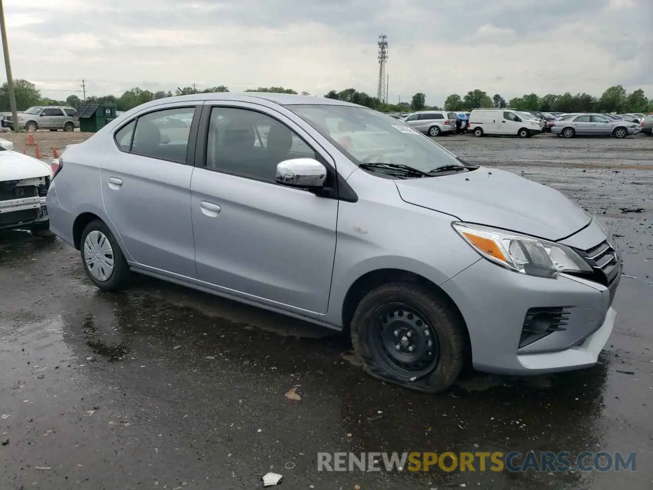 4 Фотография поврежденного автомобиля ML32FUFJ6RHF12400 MITSUBISHI MIRAGE 2024