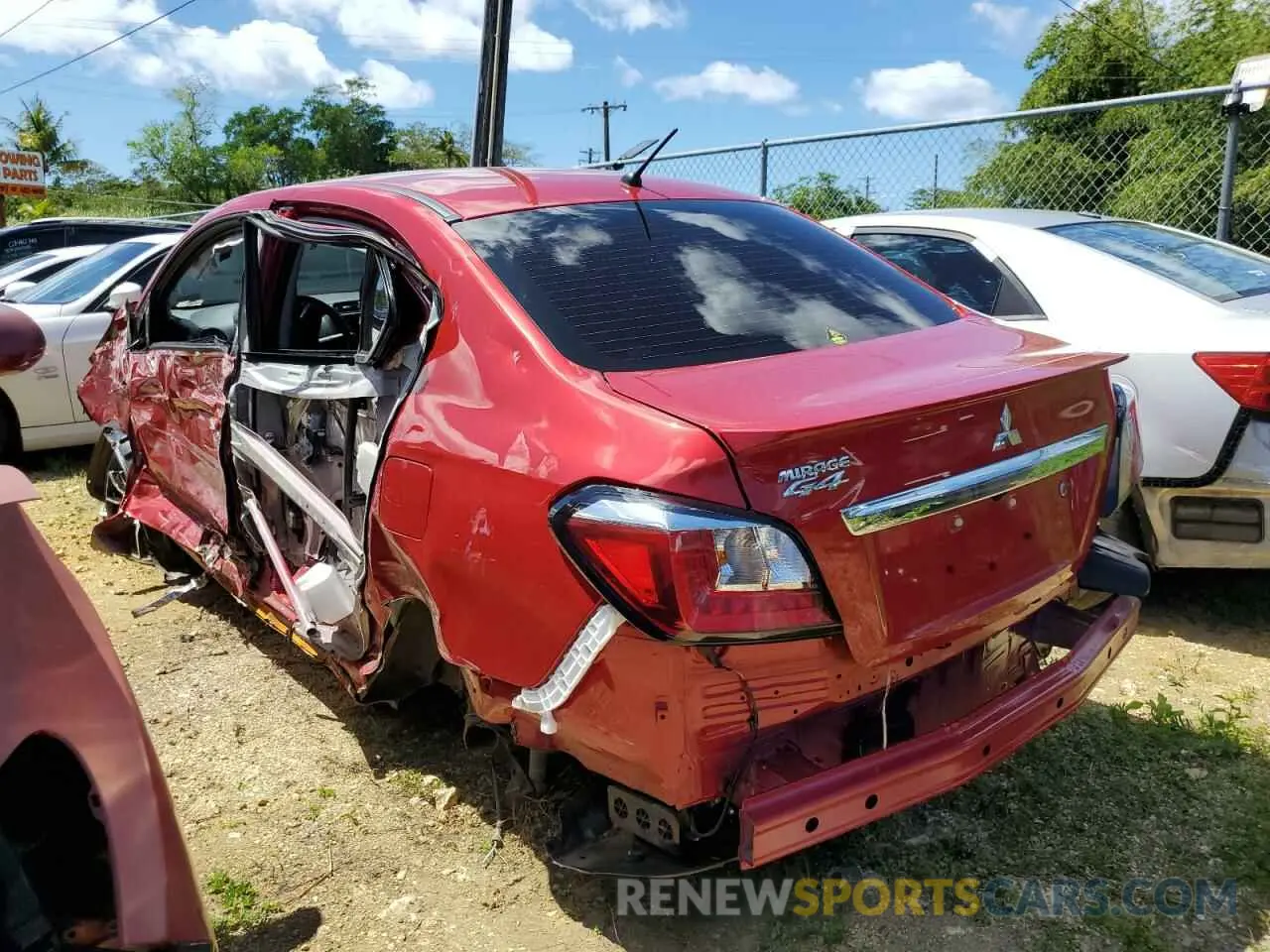 2 Фотография поврежденного автомобиля ML32FUFJ7RHF11370 MITSUBISHI MIRAGE 2024