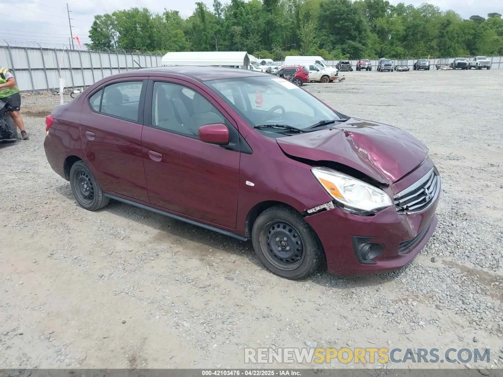 1 Фотография поврежденного автомобиля ML32F3FJ1KHF07055 MITSUBISHI MIRAGE G4 2019