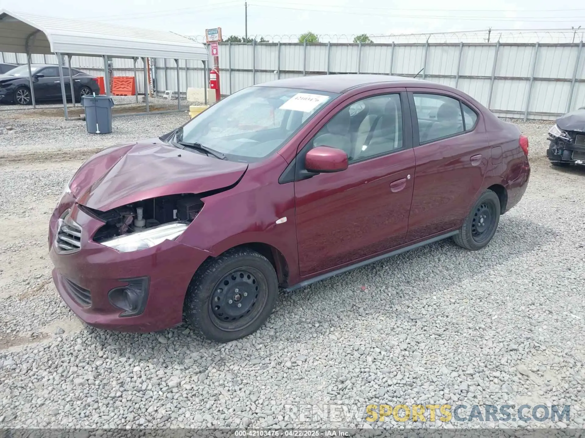 2 Фотография поврежденного автомобиля ML32F3FJ1KHF07055 MITSUBISHI MIRAGE G4 2019