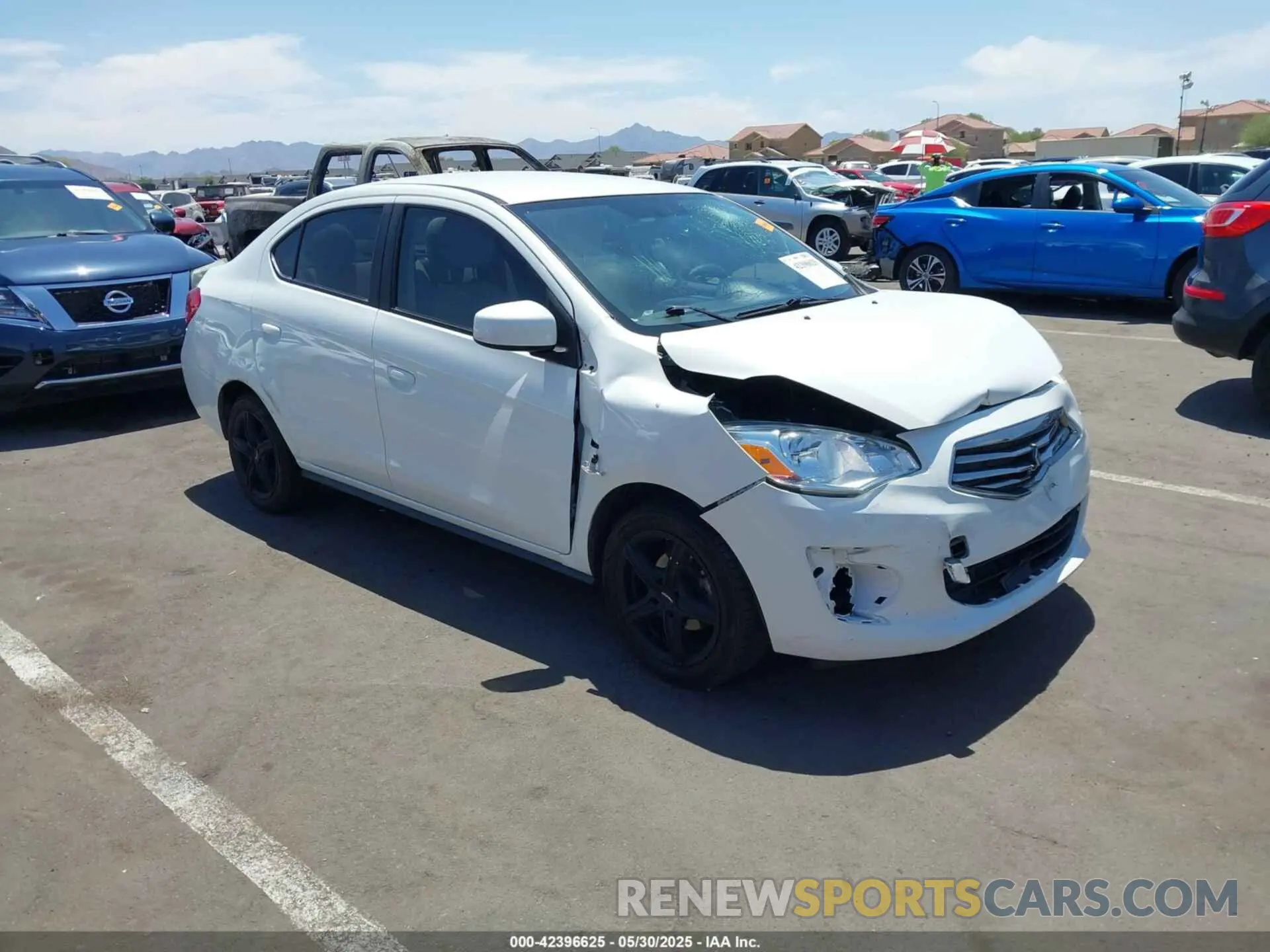 1 Photograph of a damaged car ML32F3FJ1KHF18895 MITSUBISHI MIRAGE G4 2019