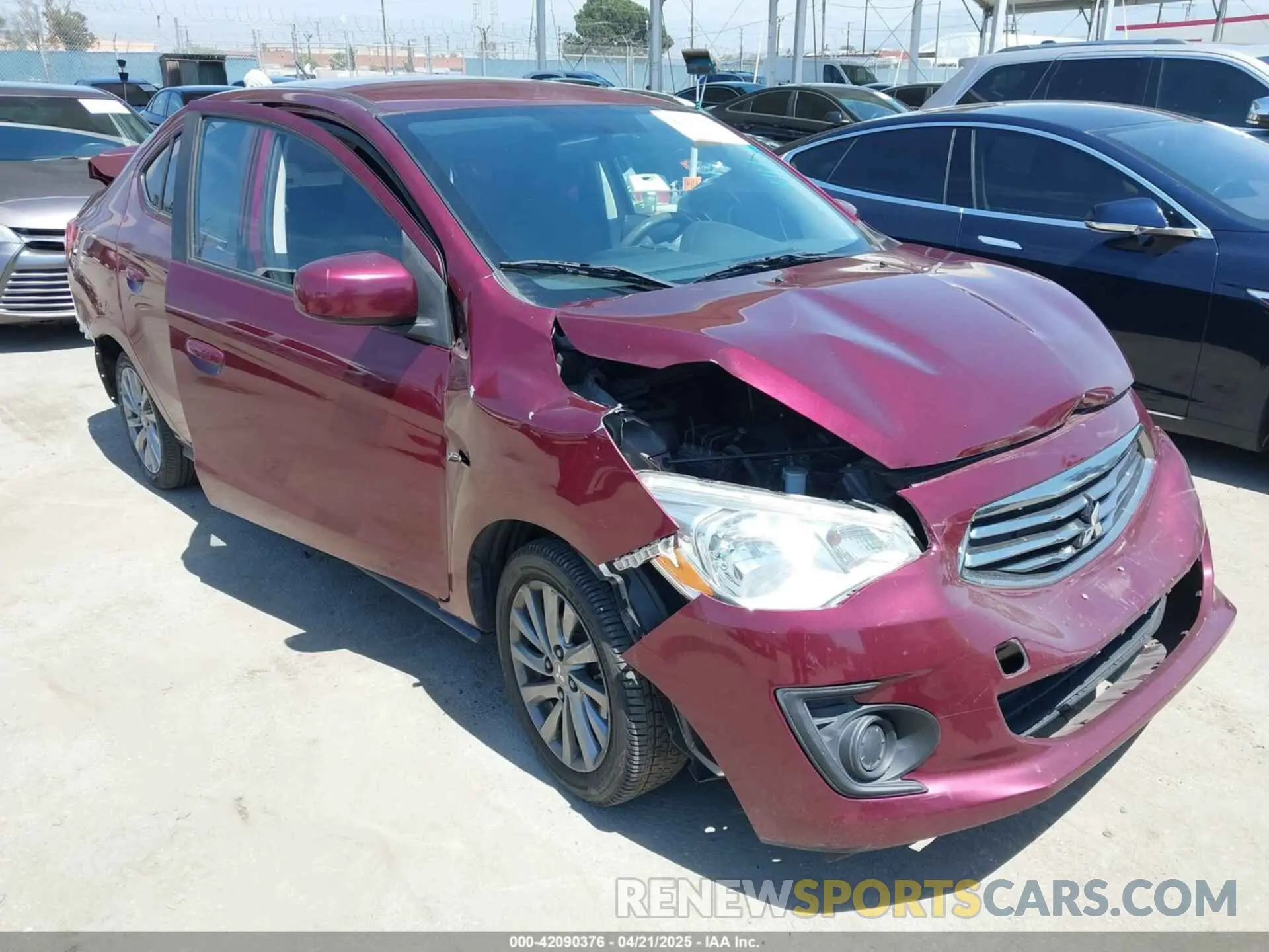 1 Фотография поврежденного автомобиля ML32F3FJ6KHF01302 MITSUBISHI MIRAGE G4 2019