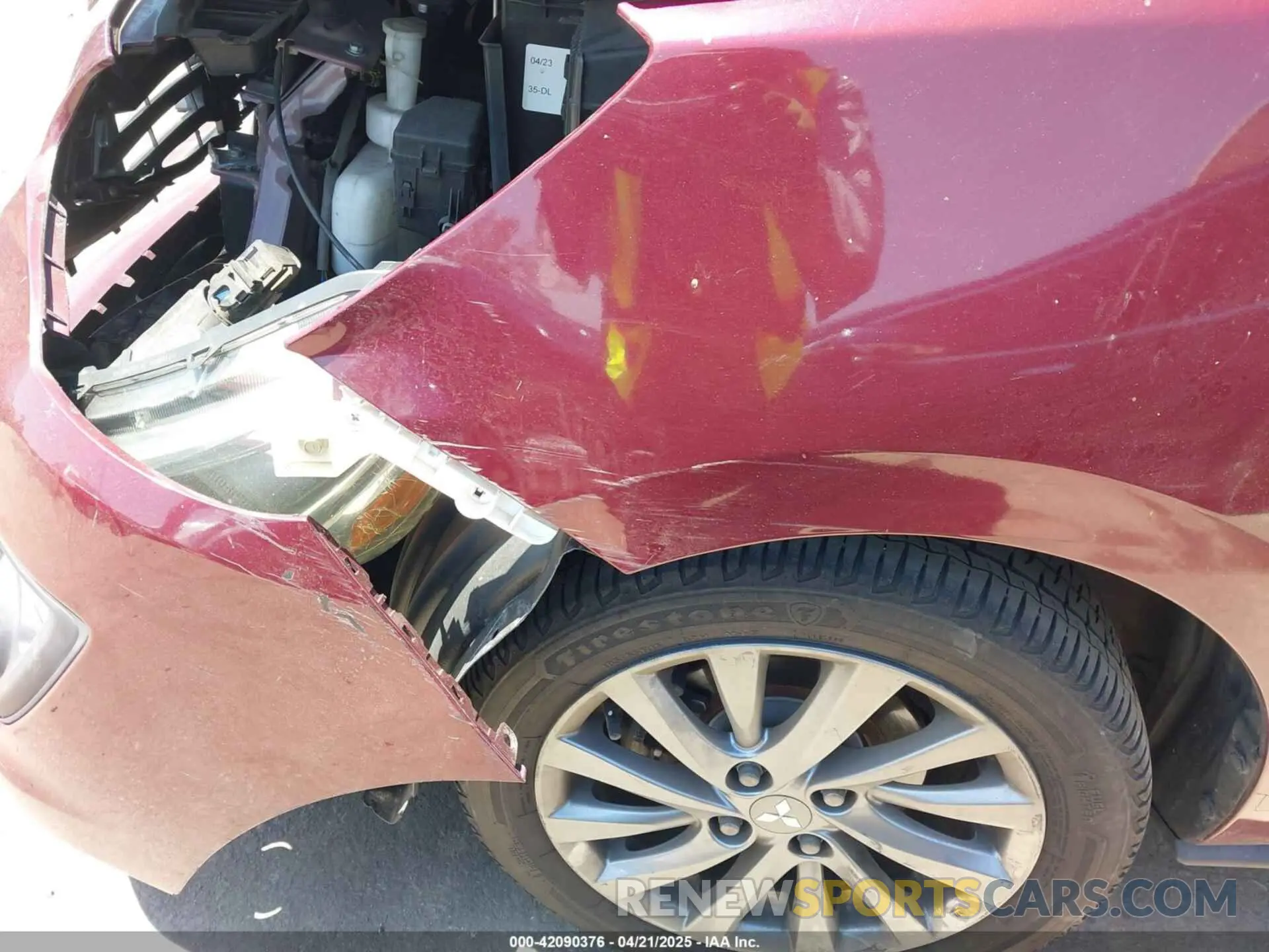 14 Фотография поврежденного автомобиля ML32F3FJ6KHF01302 MITSUBISHI MIRAGE G4 2019