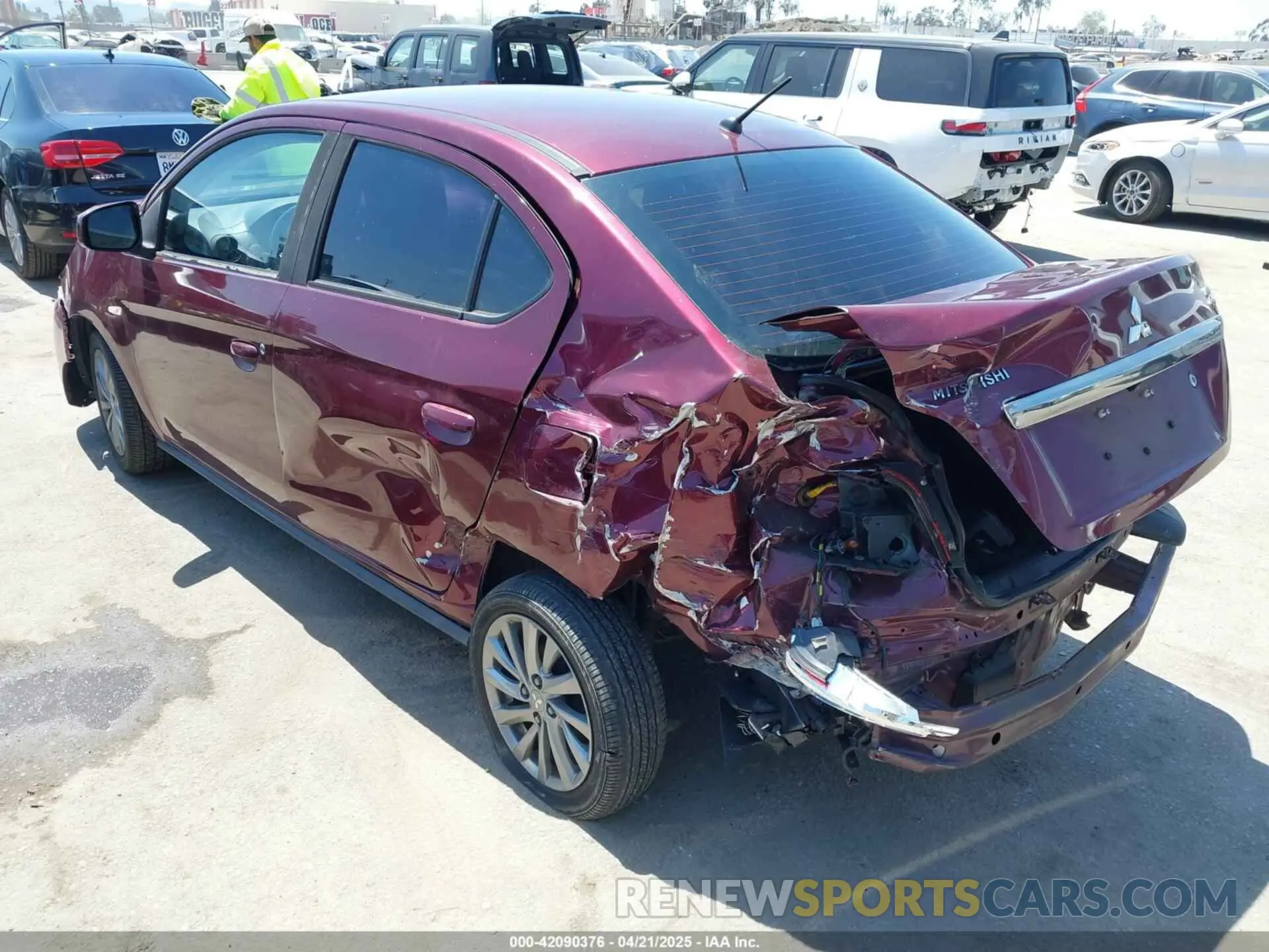 3 Фотография поврежденного автомобиля ML32F3FJ6KHF01302 MITSUBISHI MIRAGE G4 2019