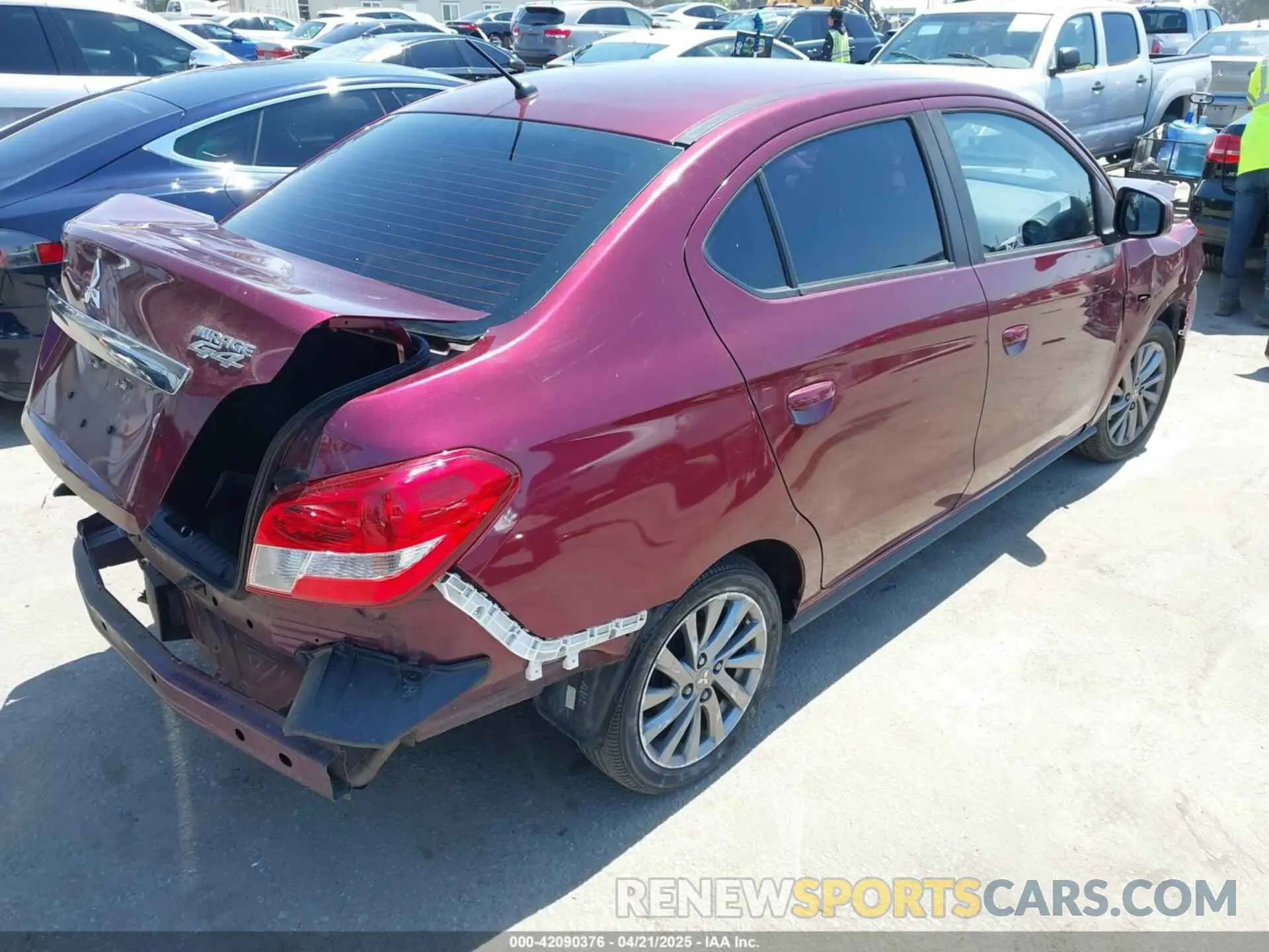 4 Фотография поврежденного автомобиля ML32F3FJ6KHF01302 MITSUBISHI MIRAGE G4 2019