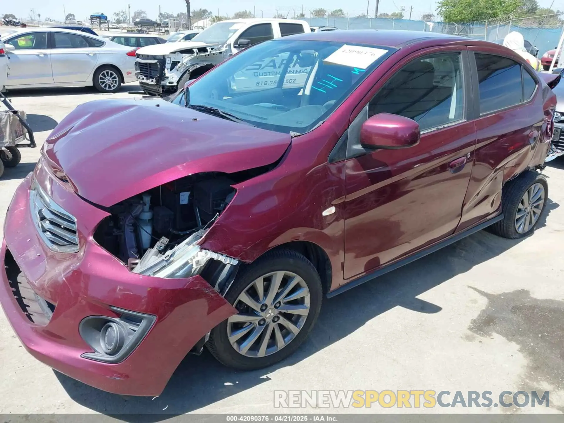 6 Фотография поврежденного автомобиля ML32F3FJ6KHF01302 MITSUBISHI MIRAGE G4 2019