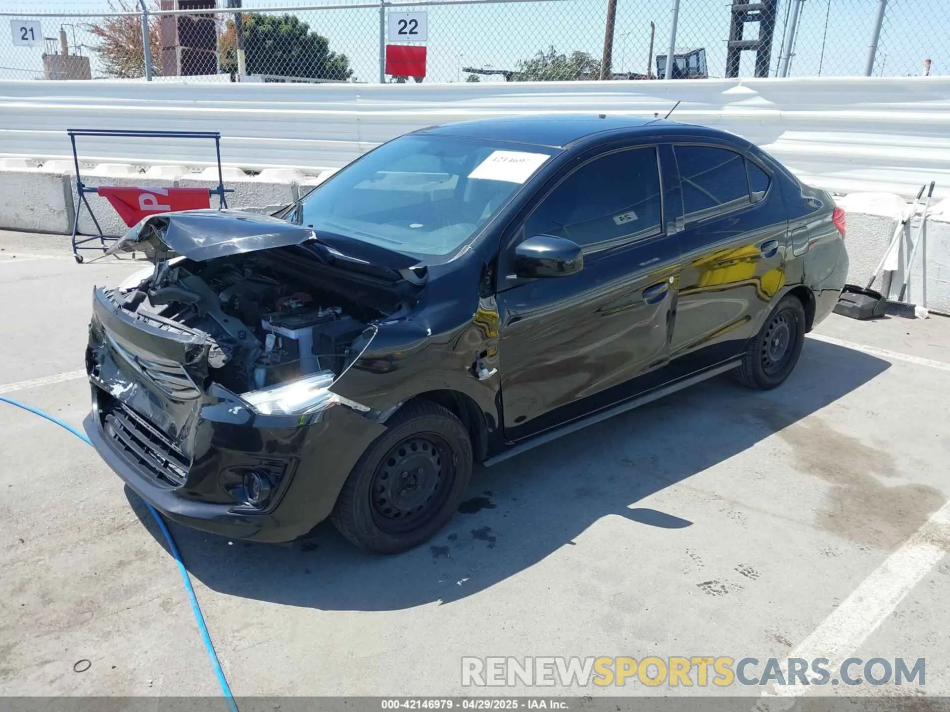 2 Photograph of a damaged car ML32F3FJ6KHF17967 MITSUBISHI MIRAGE G4 2019