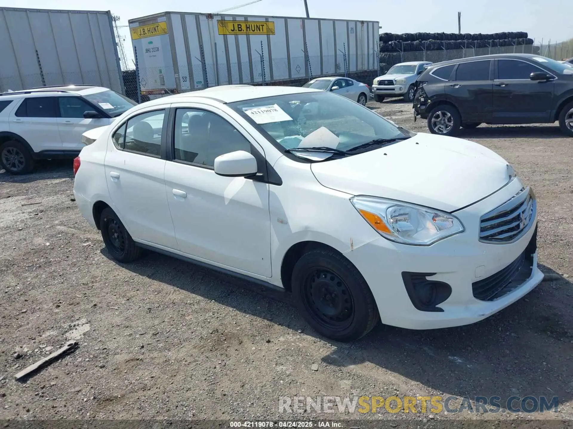 1 Photograph of a damaged car ML32F3FJ7KHF12437 MITSUBISHI MIRAGE G4 2019