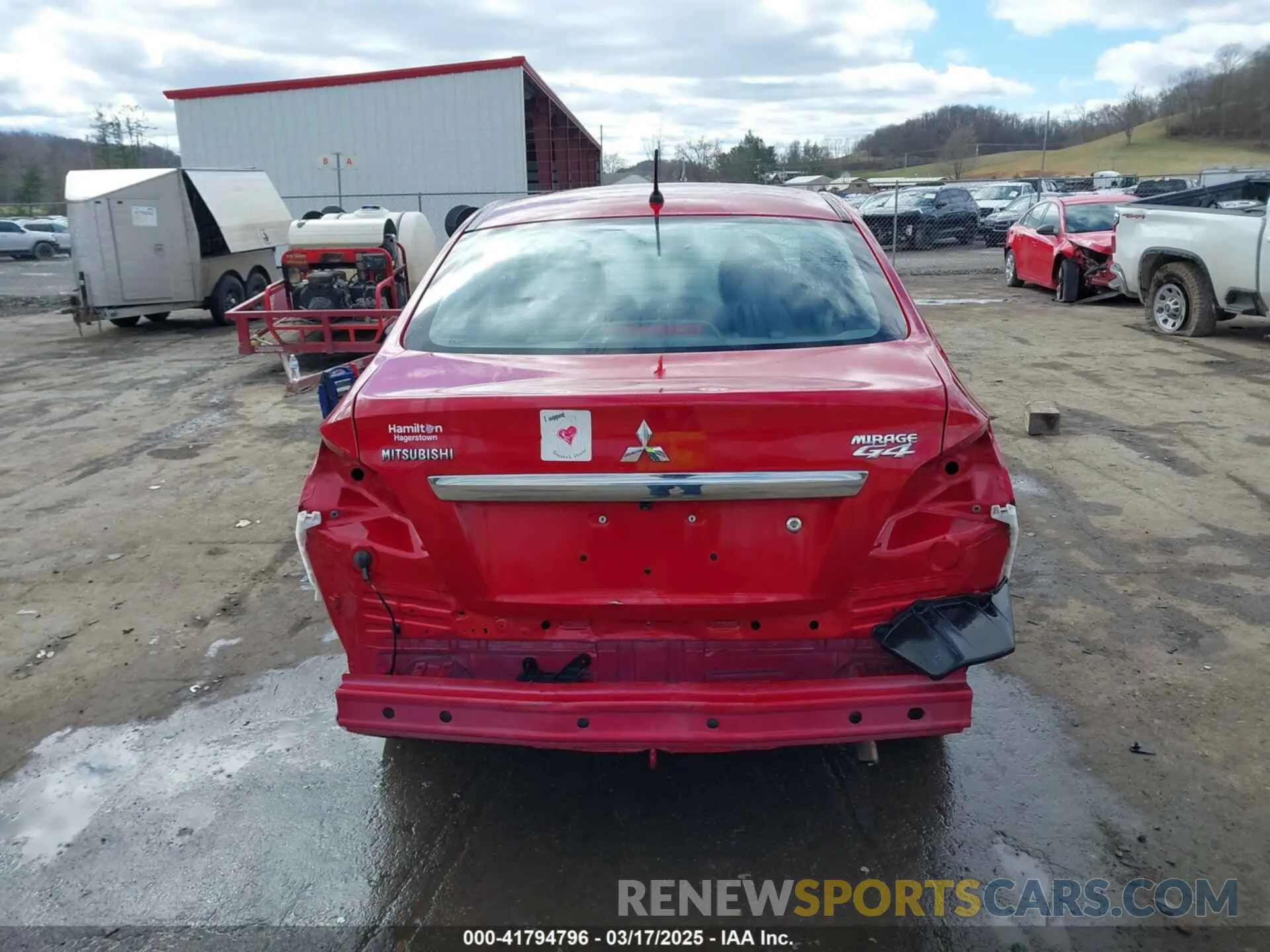 17 Фотография поврежденного автомобиля ML32F3FJ8KHF14469 MITSUBISHI MIRAGE G4 2019