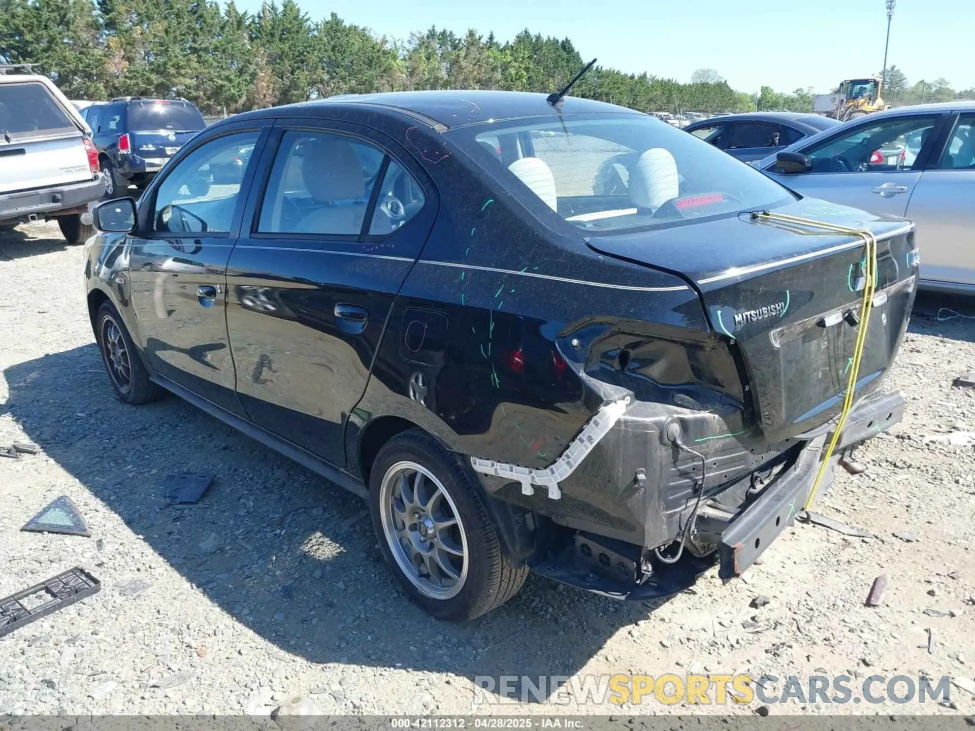 3 Фотография поврежденного автомобиля ML32F3FJ9KHF18398 MITSUBISHI MIRAGE G4 2019