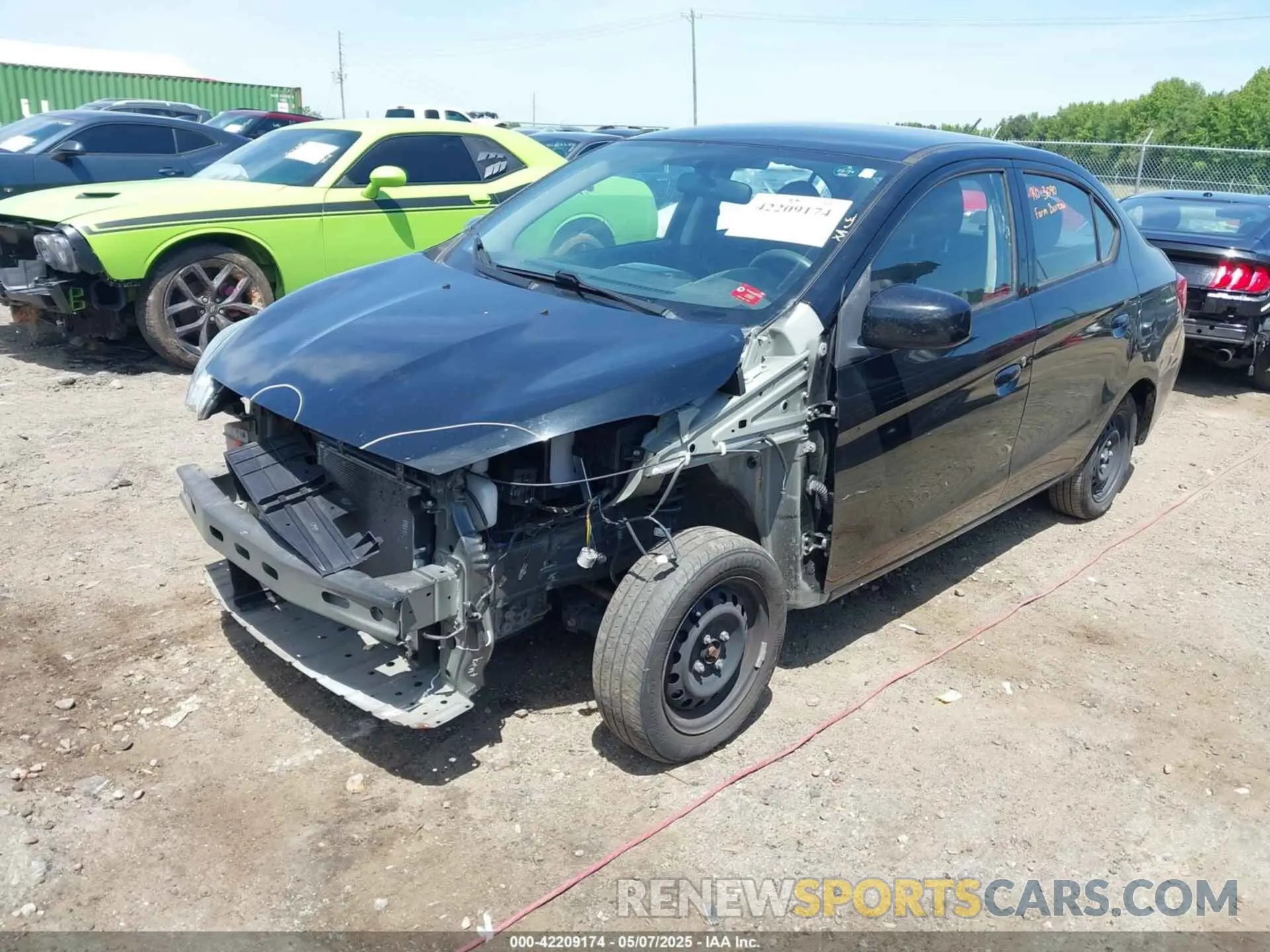 2 Photograph of a damaged car ML32F3FJ0LHF11387 MITSUBISHI MIRAGE G4 2020