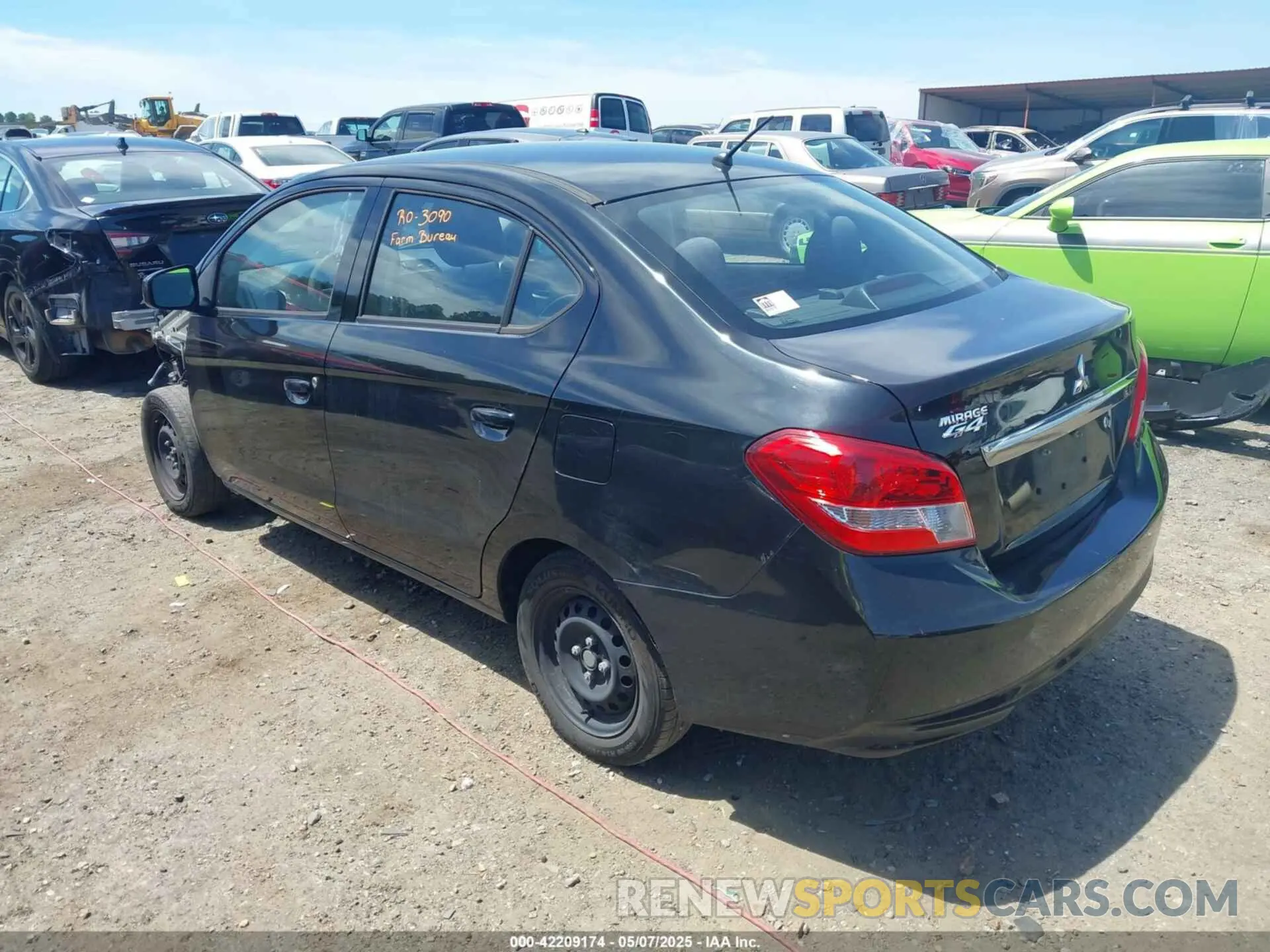3 Photograph of a damaged car ML32F3FJ0LHF11387 MITSUBISHI MIRAGE G4 2020