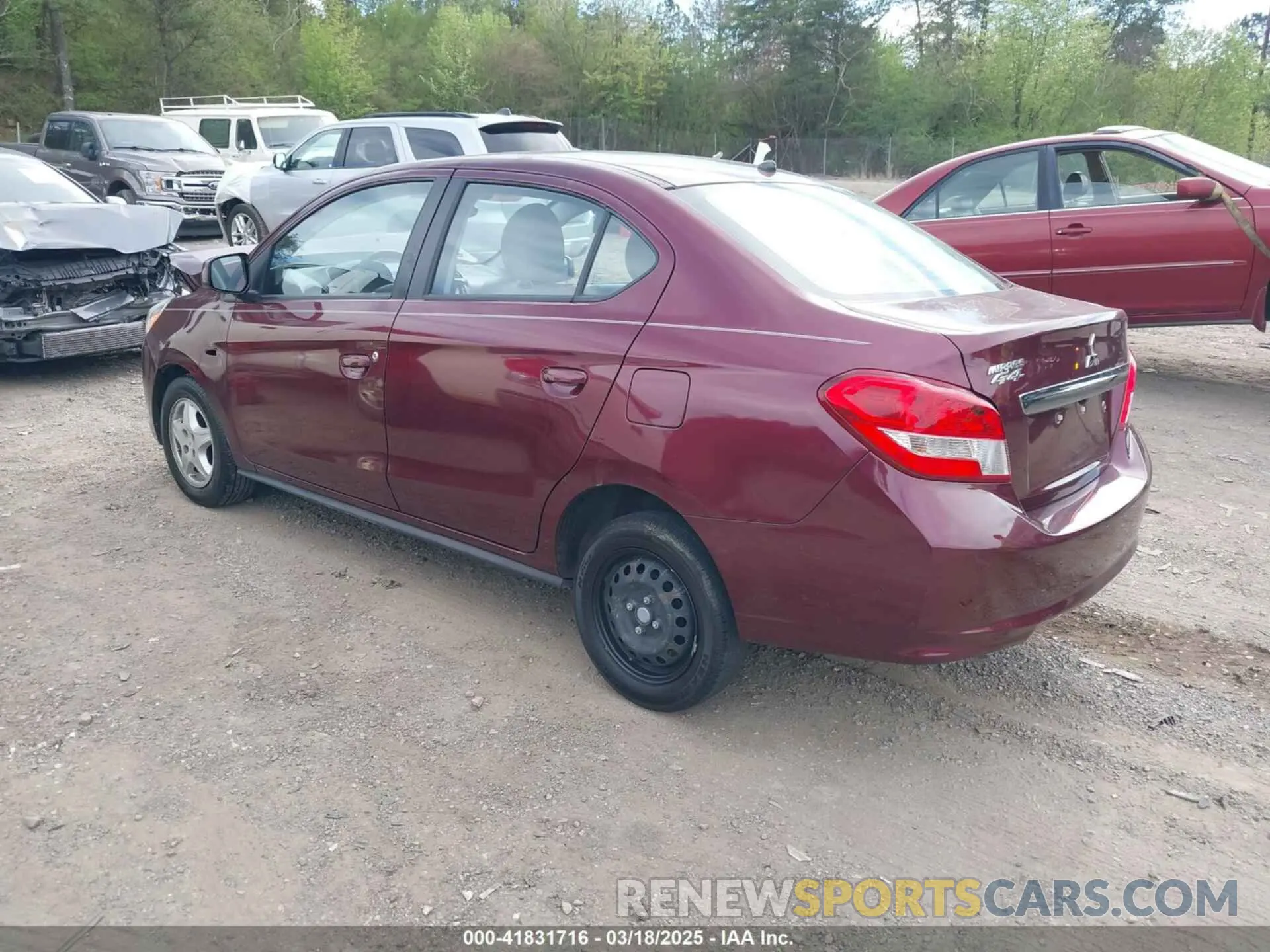 3 Photograph of a damaged car ML32F3FJ7LHF12486 MITSUBISHI MIRAGE G4 2020