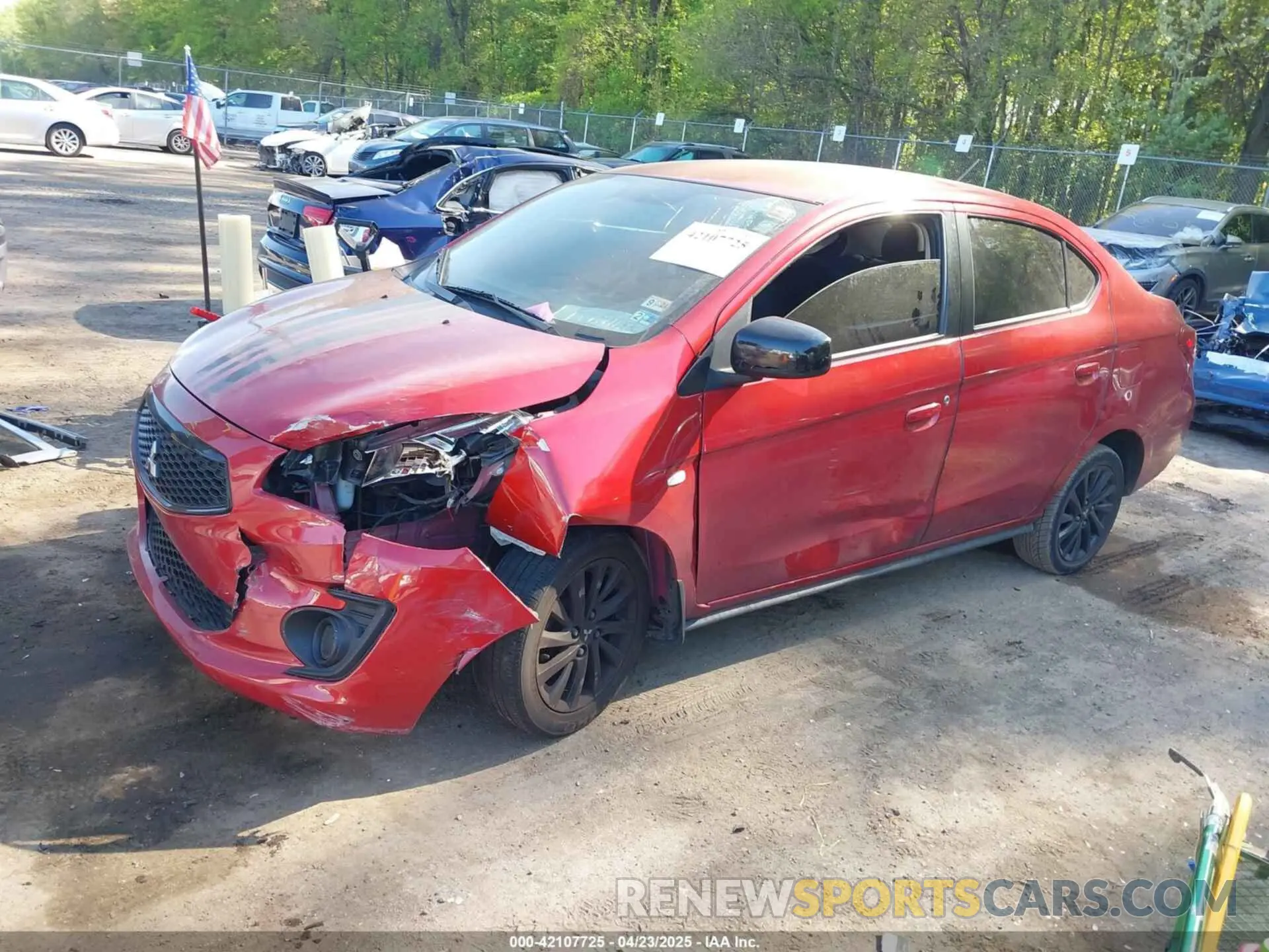 2 Фотография поврежденного автомобиля ML32F4FJ2LHF00557 MITSUBISHI MIRAGE G4 2020