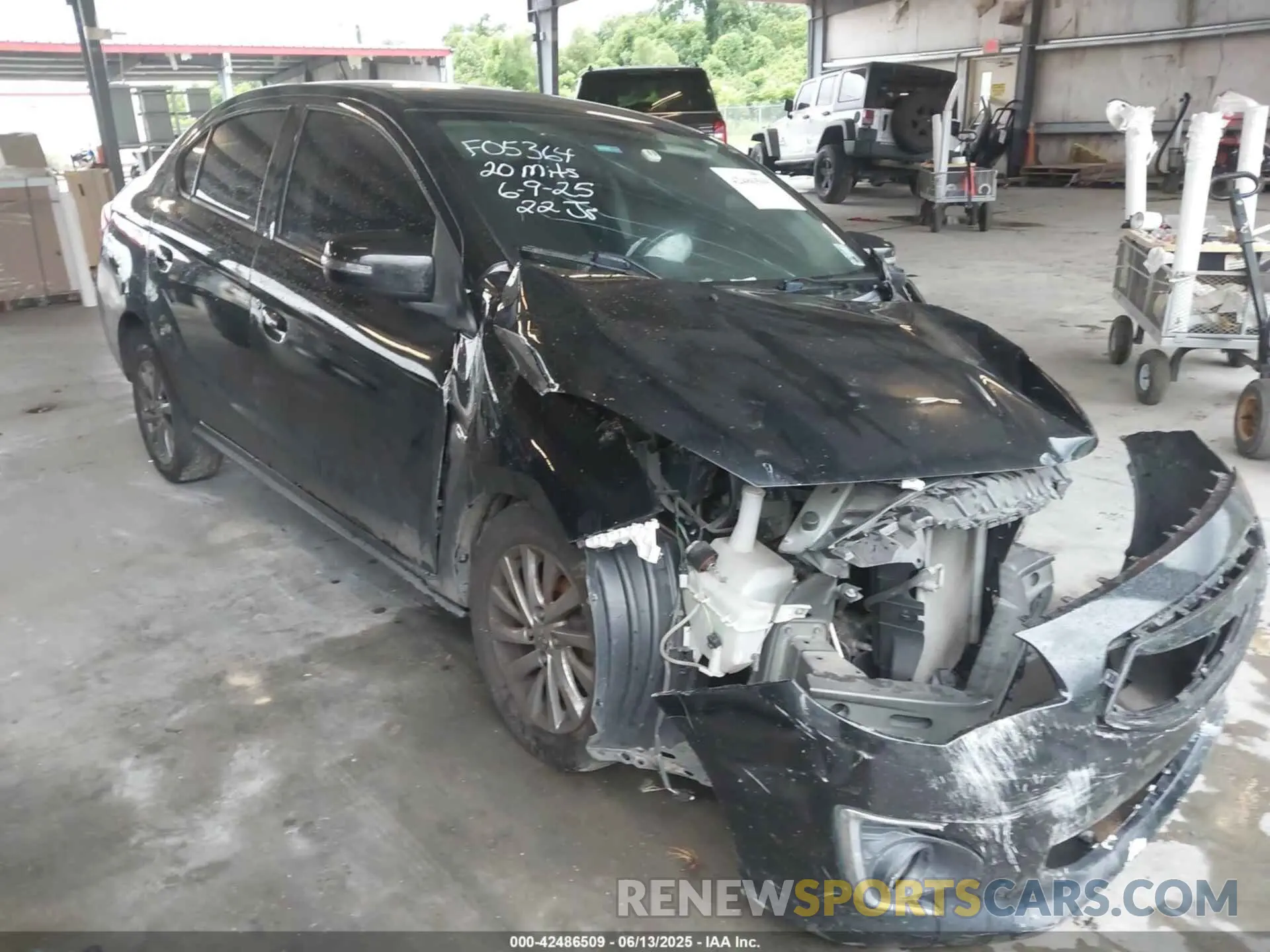1 Photograph of a damaged car ML32F4FJ5LHF05364 MITSUBISHI MIRAGE G4 2020