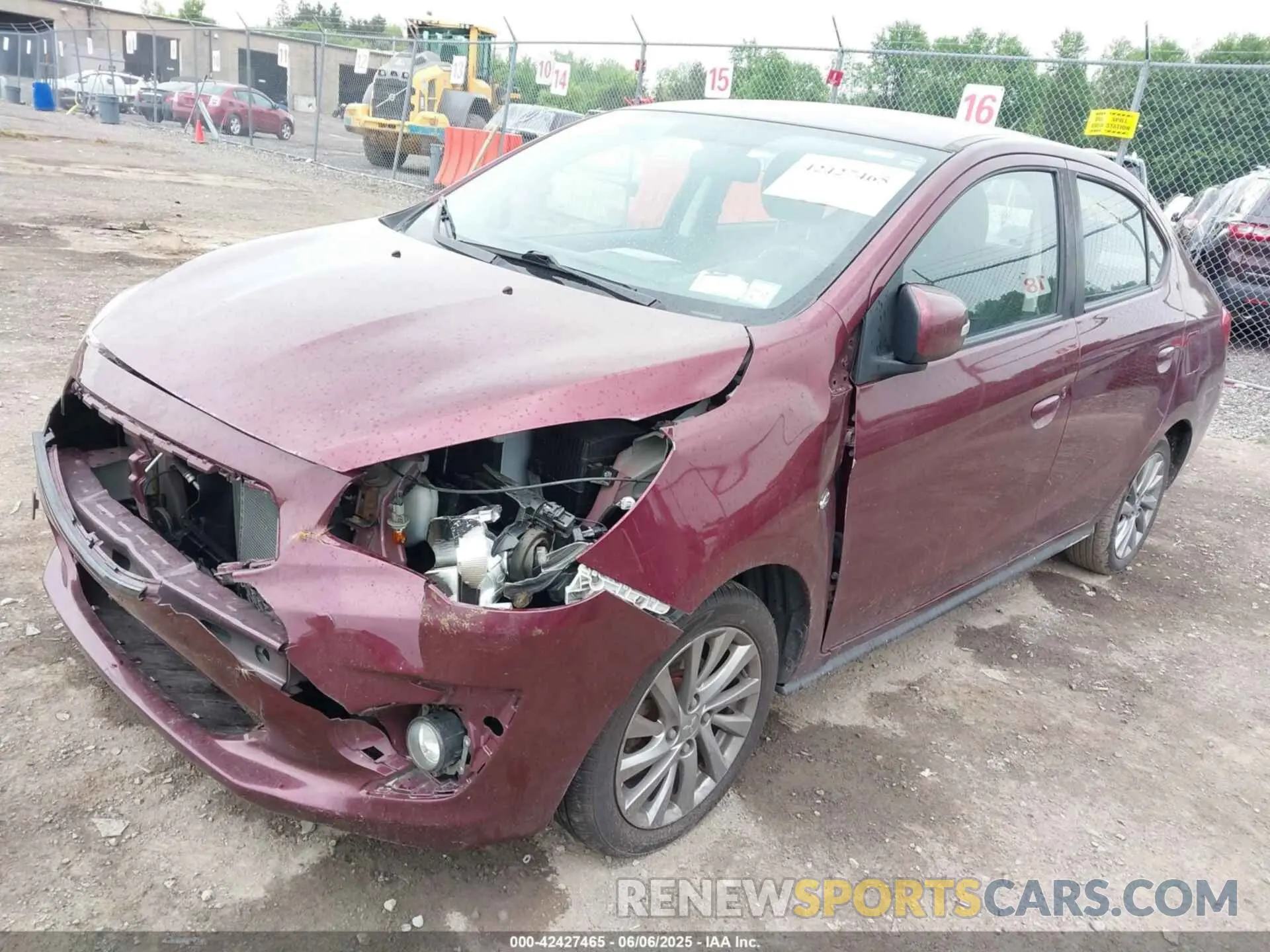 2 Photograph of a damaged car ML32F4FJ9LHF03410 MITSUBISHI MIRAGE G4 2020