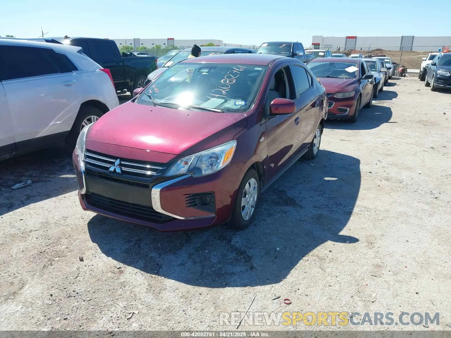 2 Фотография поврежденного автомобиля ML32FUFJ1MHF01300 MITSUBISHI MIRAGE G4 2021