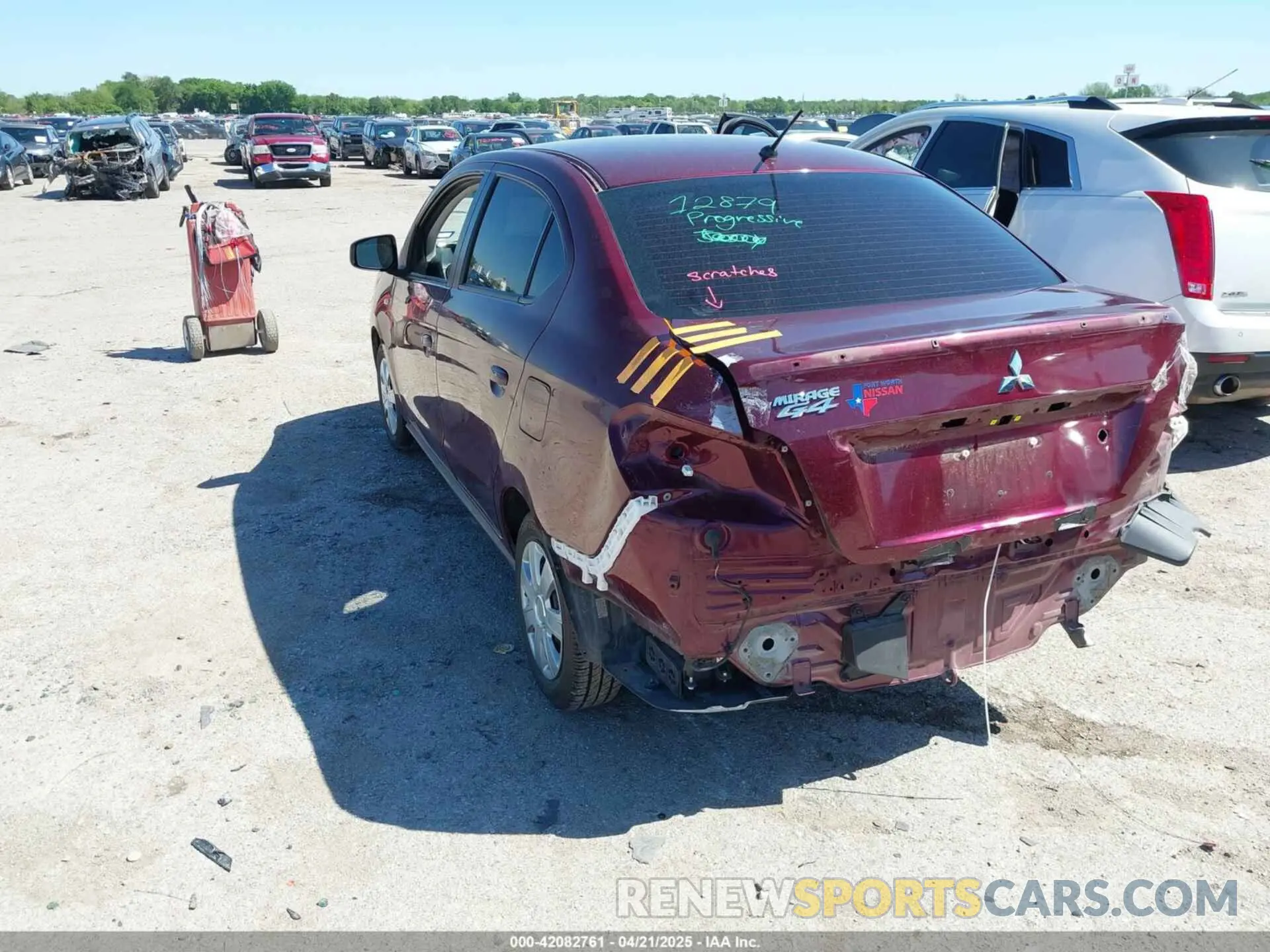 3 Фотография поврежденного автомобиля ML32FUFJ1MHF01300 MITSUBISHI MIRAGE G4 2021