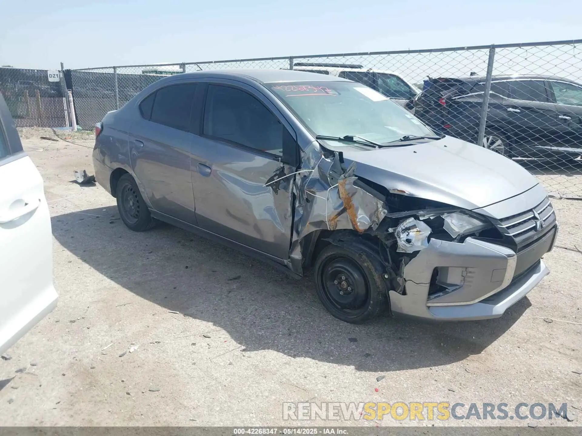 1 Photograph of a damaged car ML32FUFJ2MHF02021 MITSUBISHI MIRAGE G4 2021