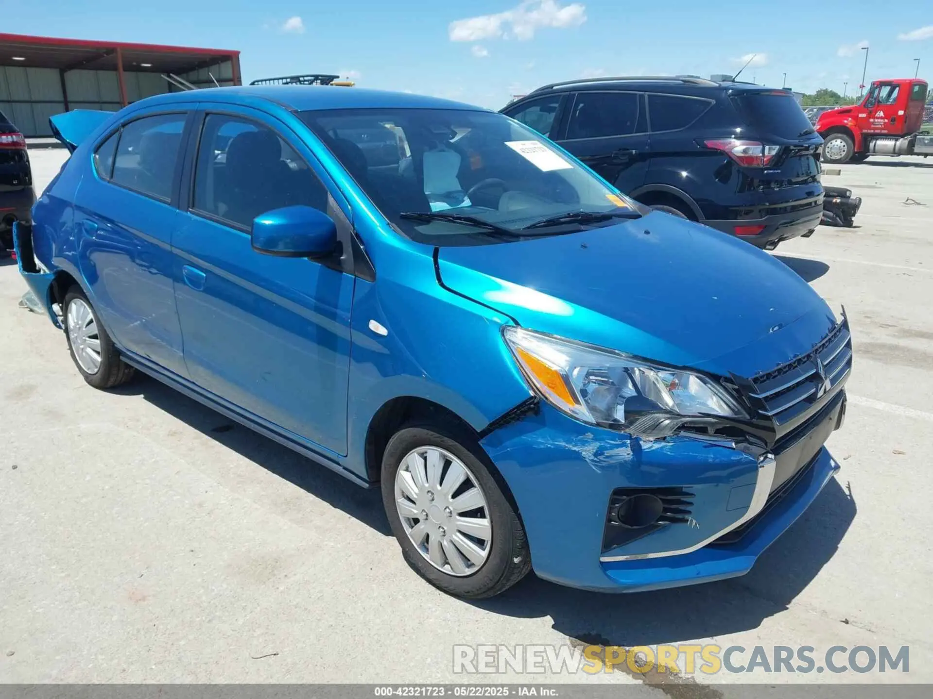 1 Photograph of a damaged car ML32FUFJ4MHF05602 MITSUBISHI MIRAGE G4 2021