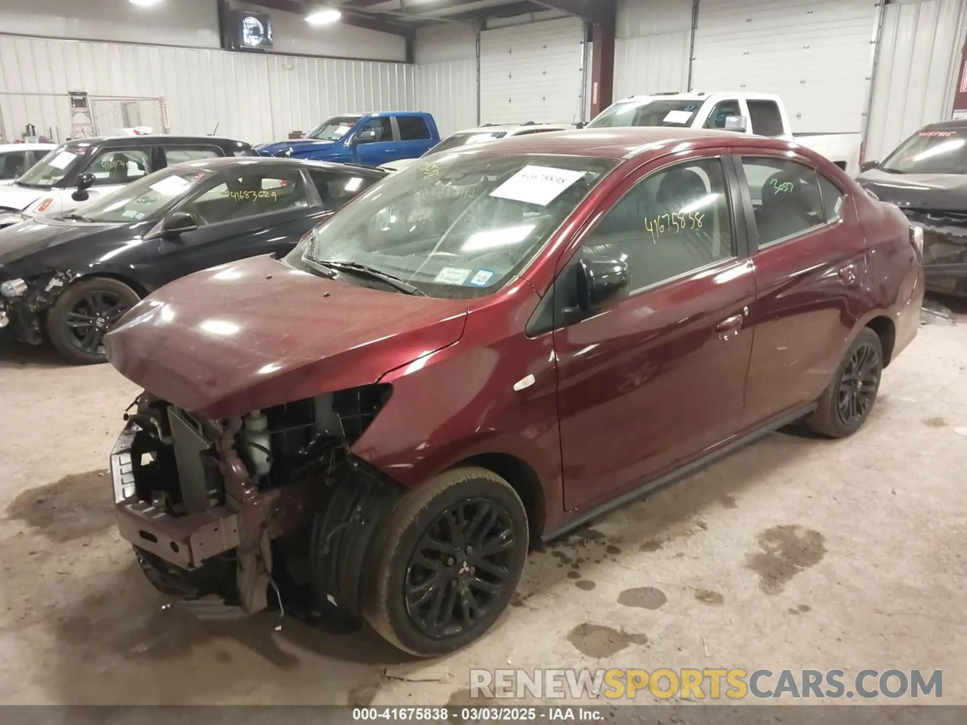 2 Photograph of a damaged car ML32FUFJ3NHF04927 MITSUBISHI MIRAGE G4 2022