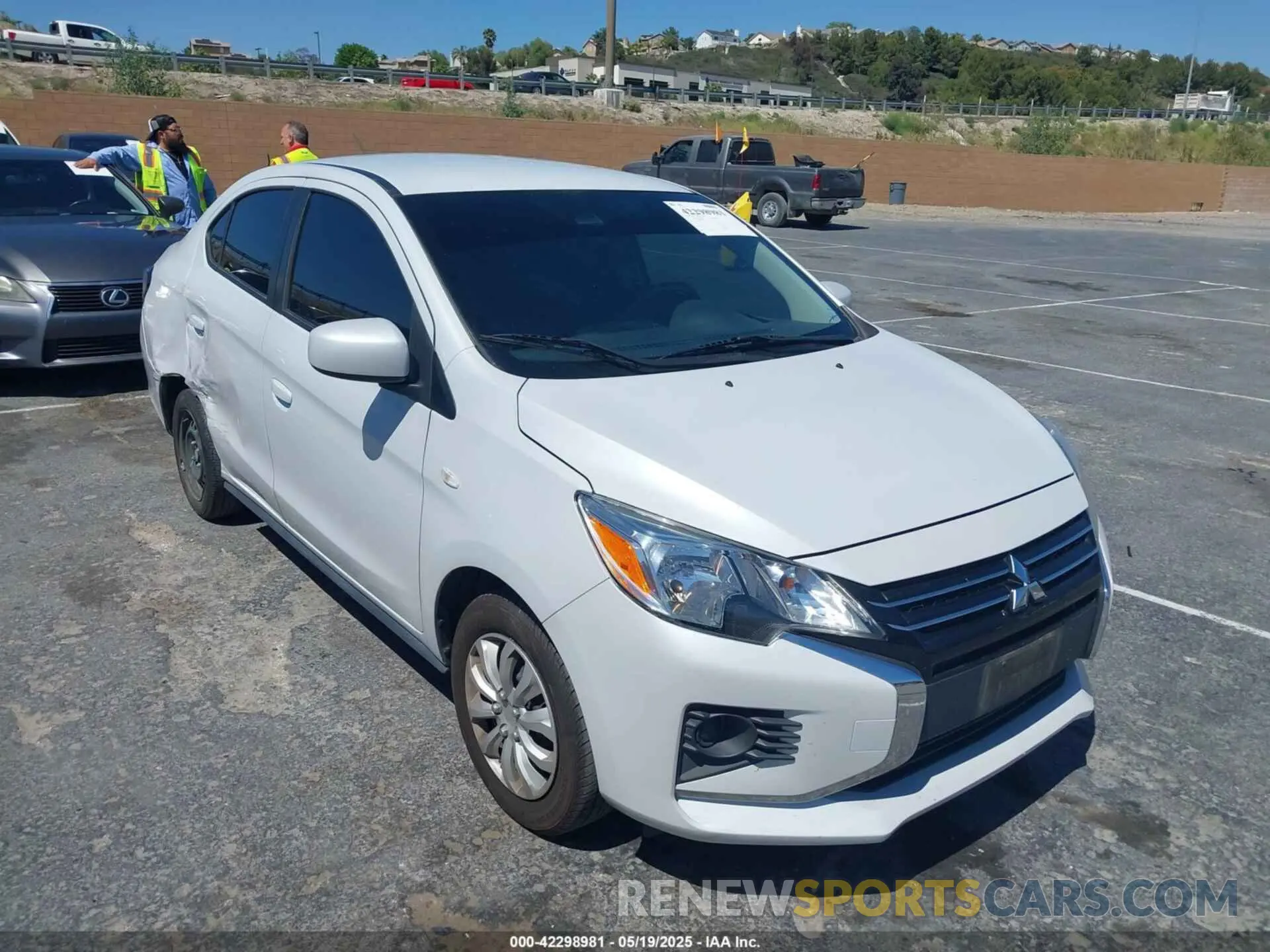 1 Photograph of a damaged car ML32FUFJ7NHF09676 MITSUBISHI MIRAGE G4 2022