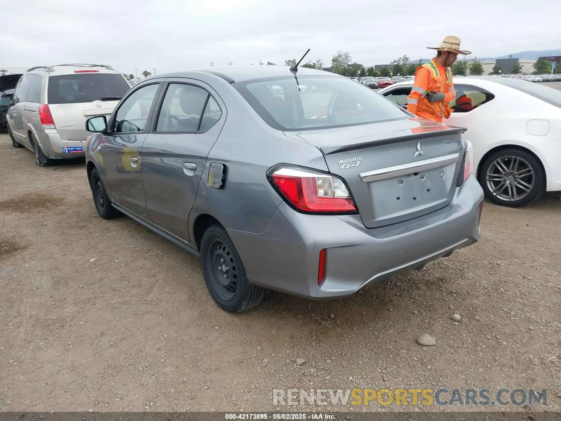 3 Photograph of a damaged car ML32FUFJXNHF07193 MITSUBISHI MIRAGE G4 2022