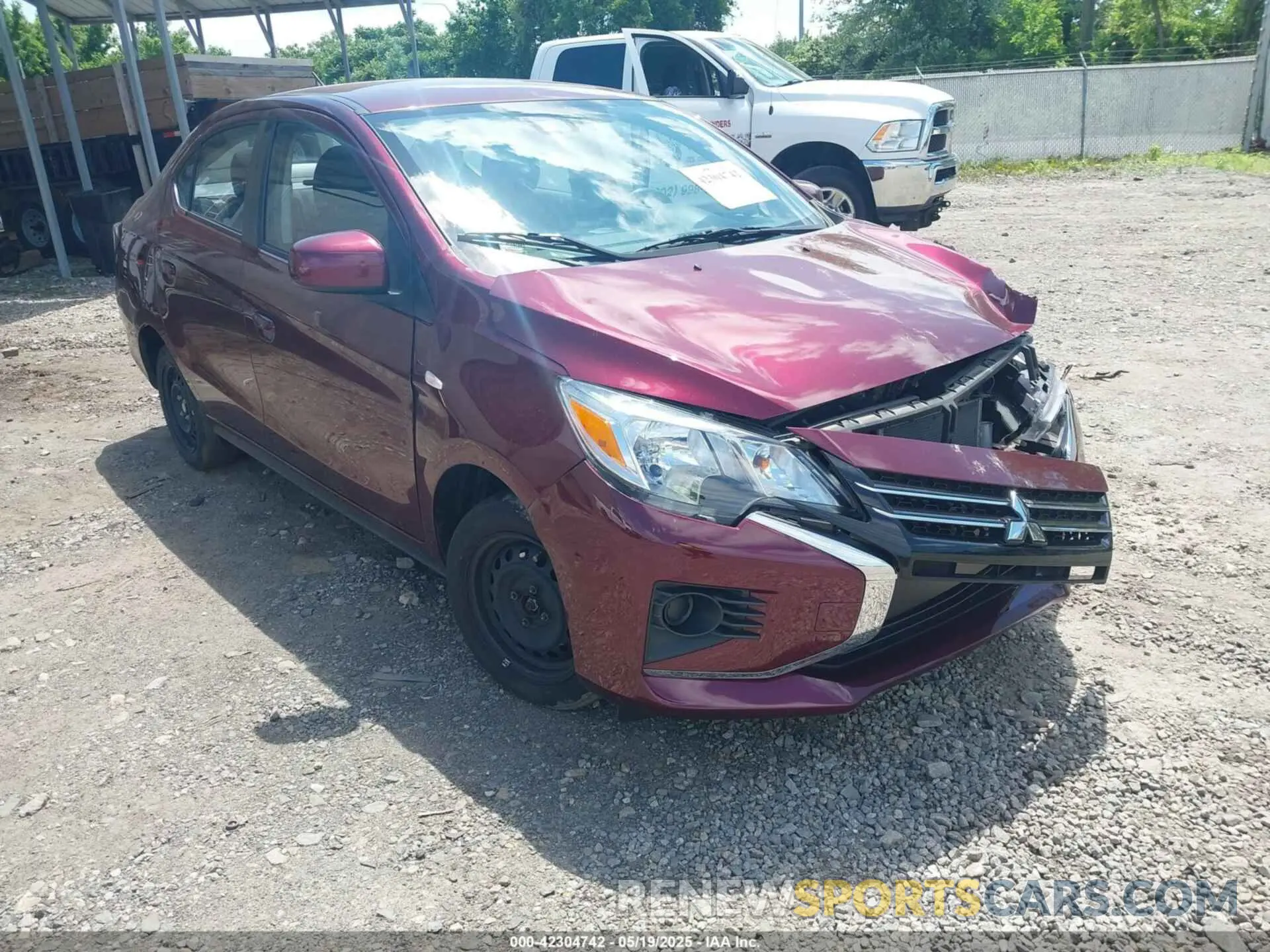 1 Photograph of a damaged car ML32FUFJ0PHF01177 MITSUBISHI MIRAGE G4 2023