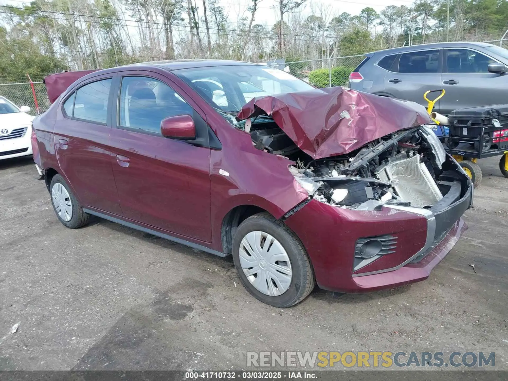 1 Фотография поврежденного автомобиля ML32FUFJ8PHF02013 MITSUBISHI MIRAGE G4 2023