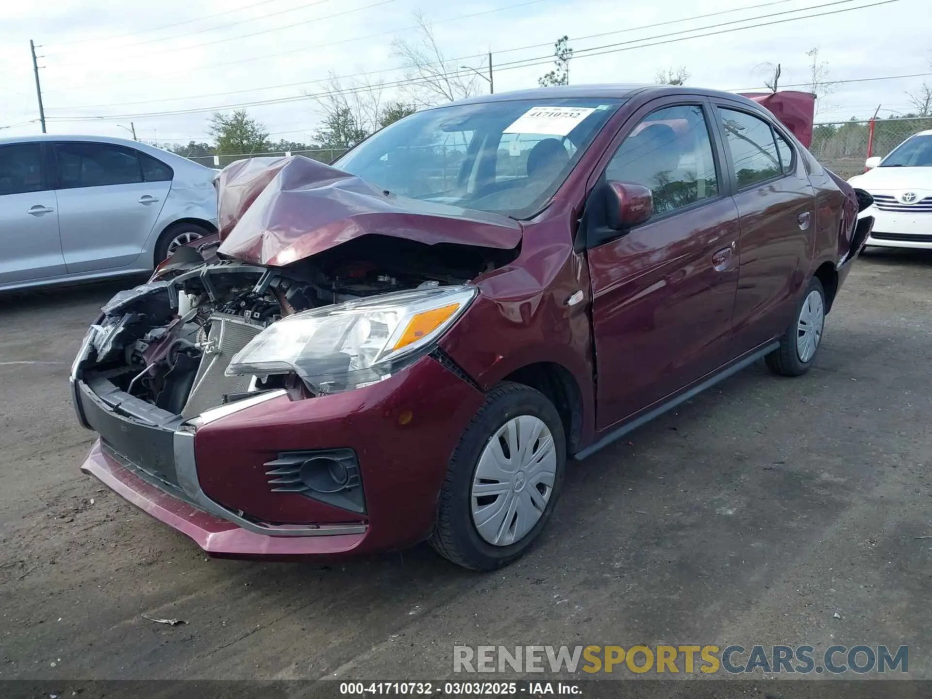 2 Фотография поврежденного автомобиля ML32FUFJ8PHF02013 MITSUBISHI MIRAGE G4 2023