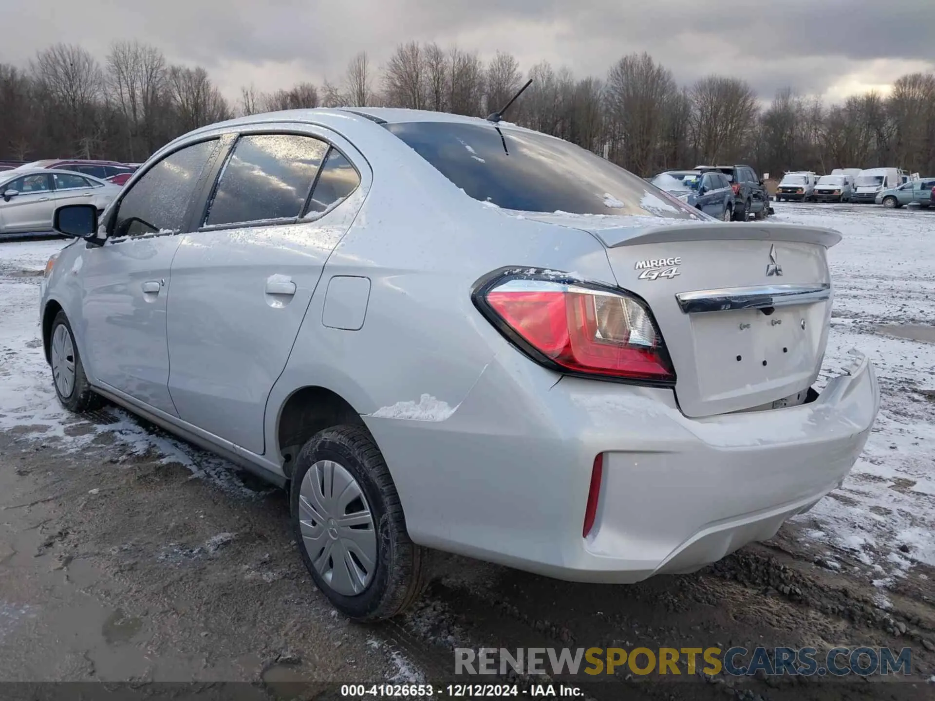 3 Photograph of a damaged car ML32FUFJ1RHF05807 MITSUBISHI MIRAGE G4 2024