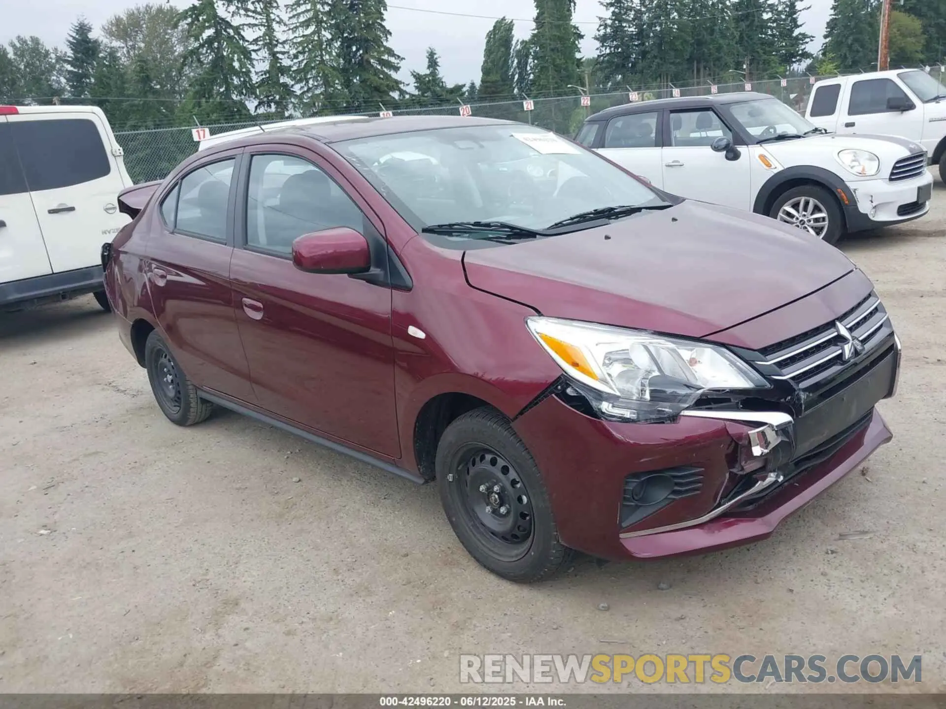 1 Photograph of a damaged car ML32FUFJ4RHF19247 MITSUBISHI MIRAGE G4 2024