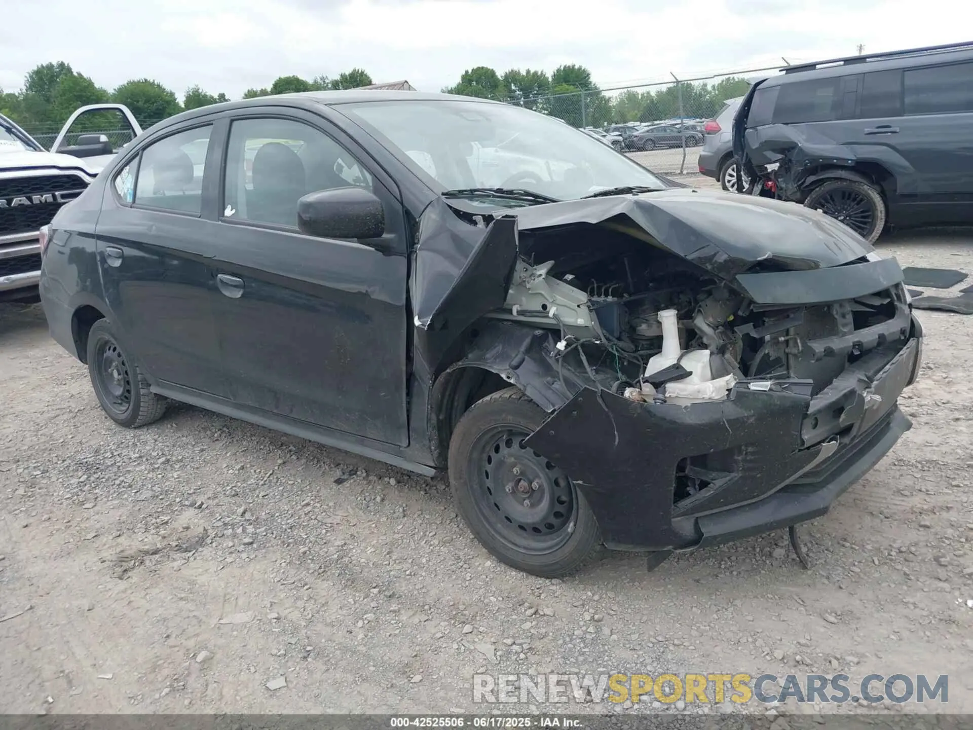1 Photograph of a damaged car ML32FUFJ5RHF02733 MITSUBISHI MIRAGE G4 2024