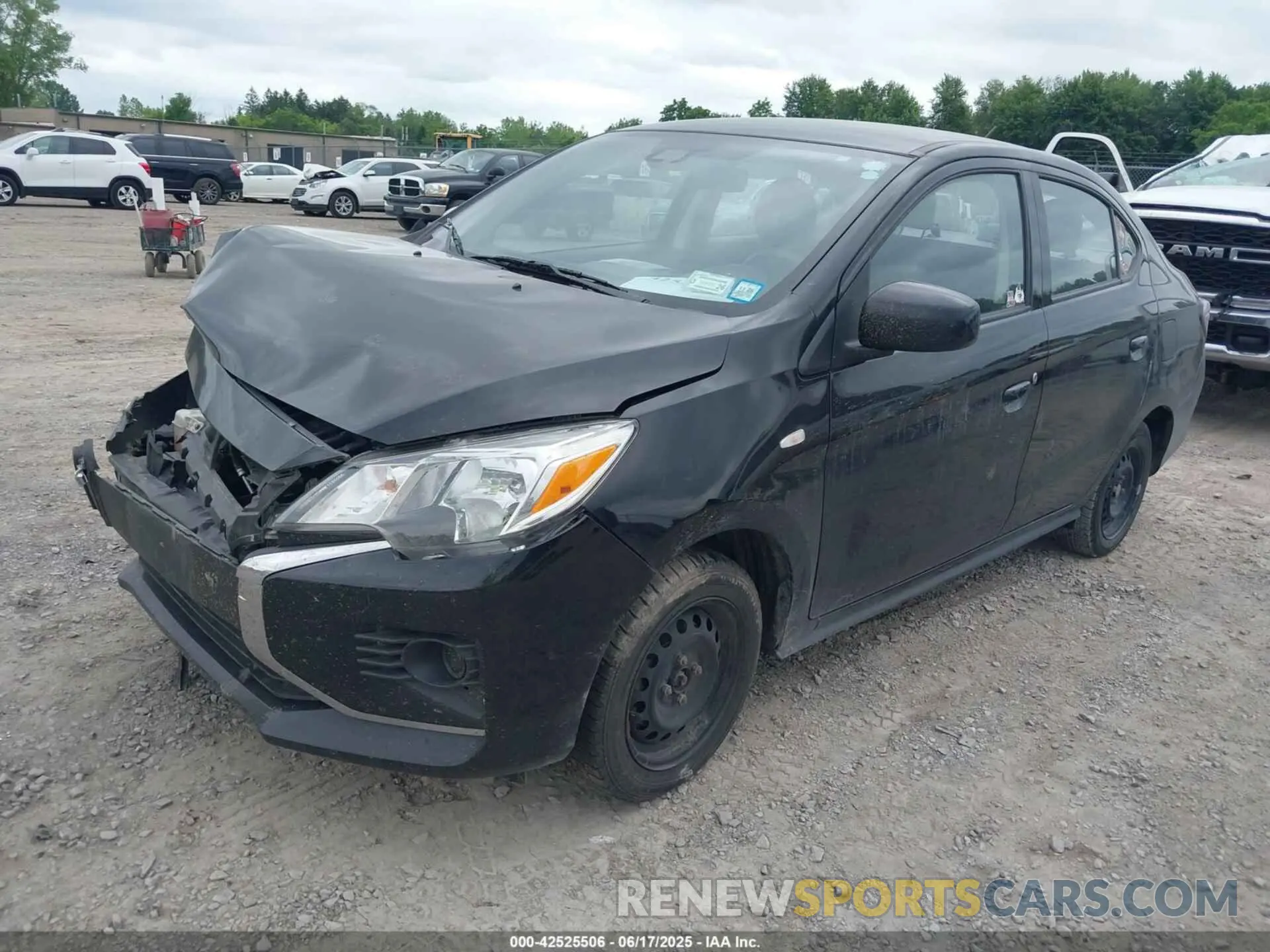 2 Photograph of a damaged car ML32FUFJ5RHF02733 MITSUBISHI MIRAGE G4 2024