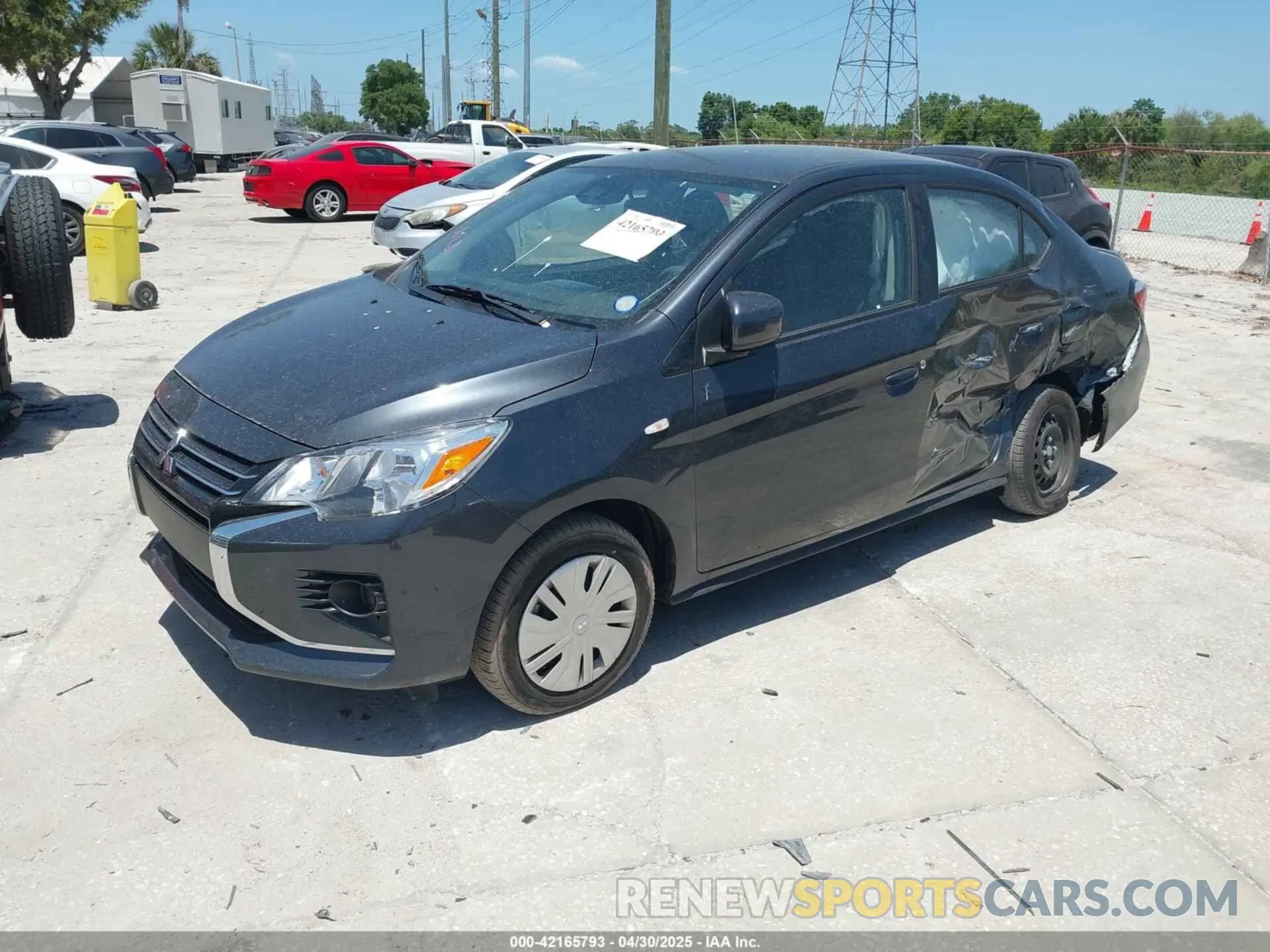 2 Photograph of a damaged car ML32FUFJ7RHF11224 MITSUBISHI MIRAGE G4 2024