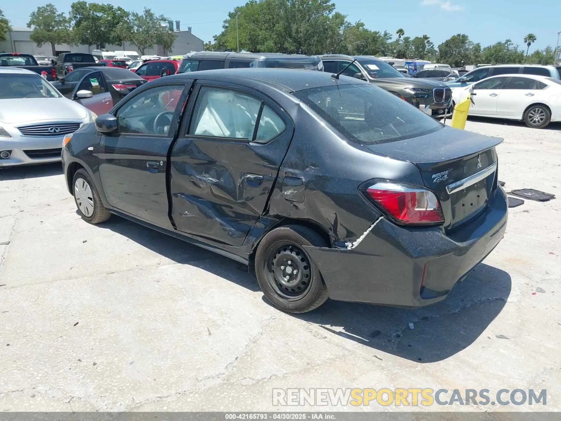 3 Photograph of a damaged car ML32FUFJ7RHF11224 MITSUBISHI MIRAGE G4 2024