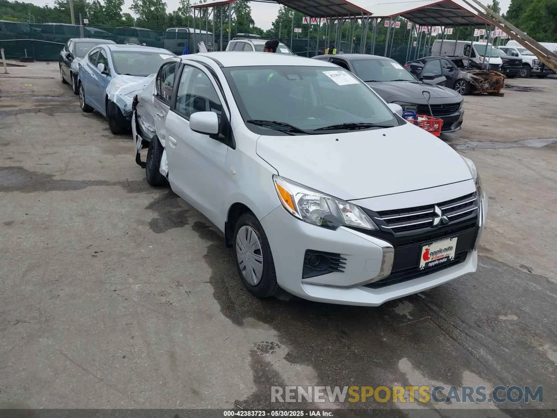 1 Фотография поврежденного автомобиля ML32FUFJ9RHF09183 MITSUBISHI MIRAGE G4 2024