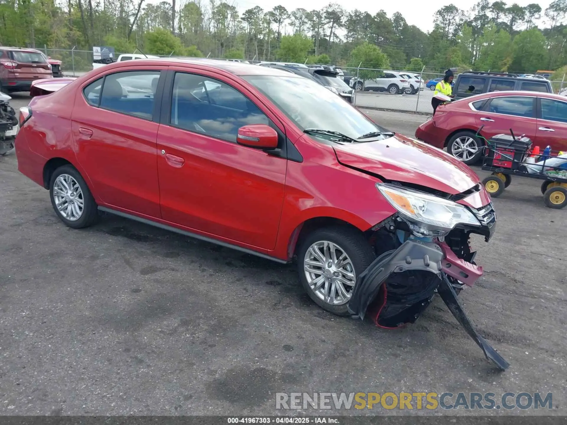 1 Photograph of a damaged car ML32FVFJ0RHF14861 MITSUBISHI MIRAGE G4 2024
