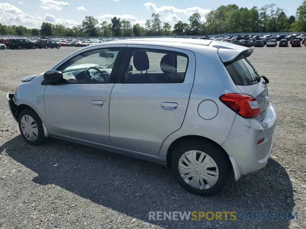 2 Фотография поврежденного автомобиля ML32A5HJ0KH011507 MITSUBISHI MIRAGE LE 2019