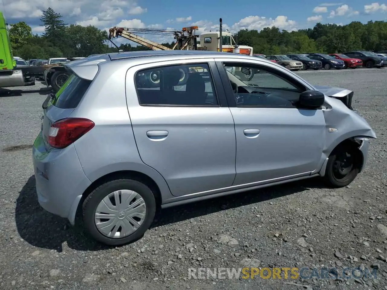 3 Фотография поврежденного автомобиля ML32A5HJ0KH011507 MITSUBISHI MIRAGE LE 2019
