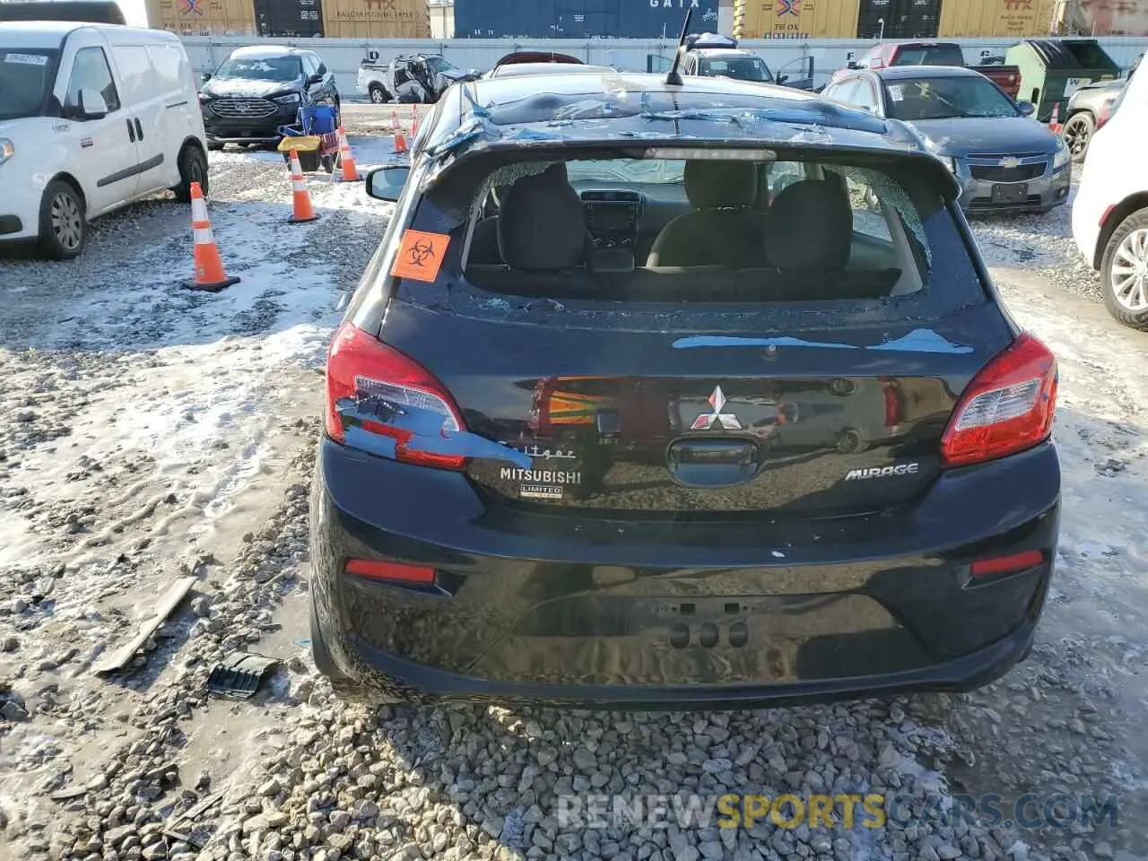 6 Фотография поврежденного автомобиля ML32A5HJ2KH002288 MITSUBISHI MIRAGE LE 2019